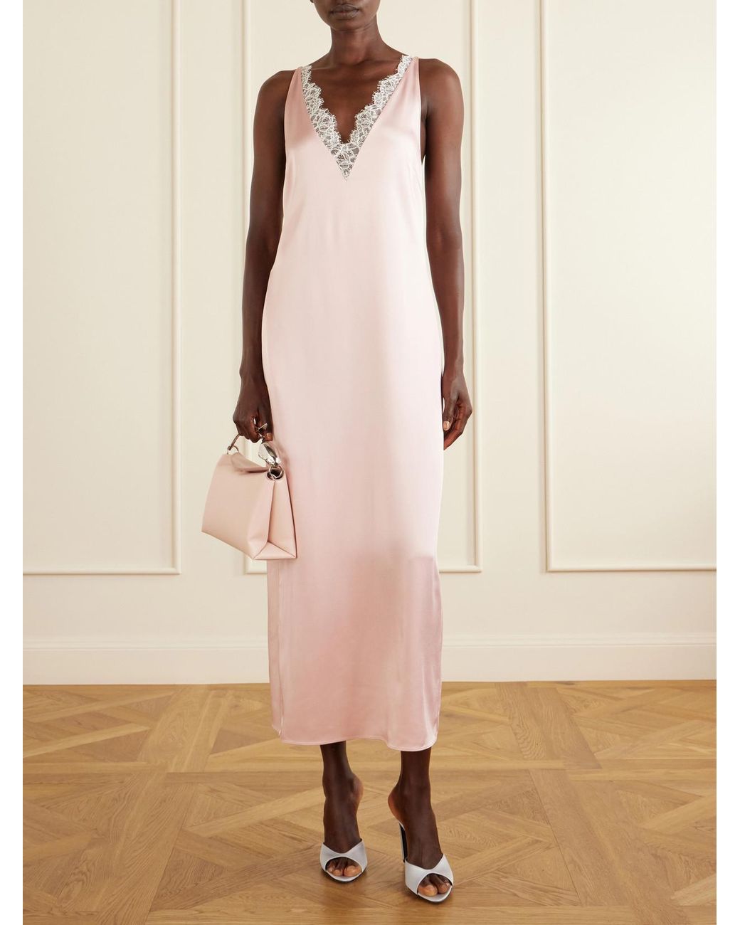 Erdem Natural Bloom Medium Leather Top-Handle Bag