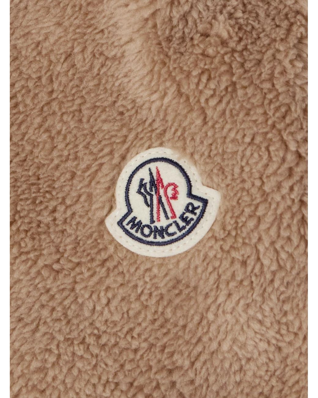 Moncler Brown Polignac Fleece And Quilted Shell Down Jacket