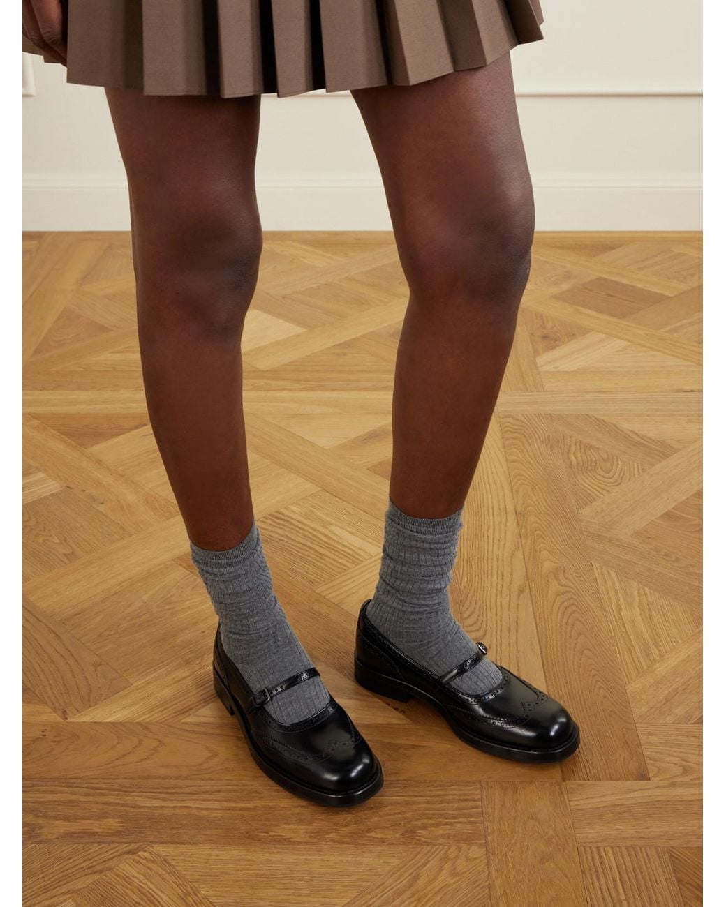 Church's Black Sheila Leather Mary Jane Flats