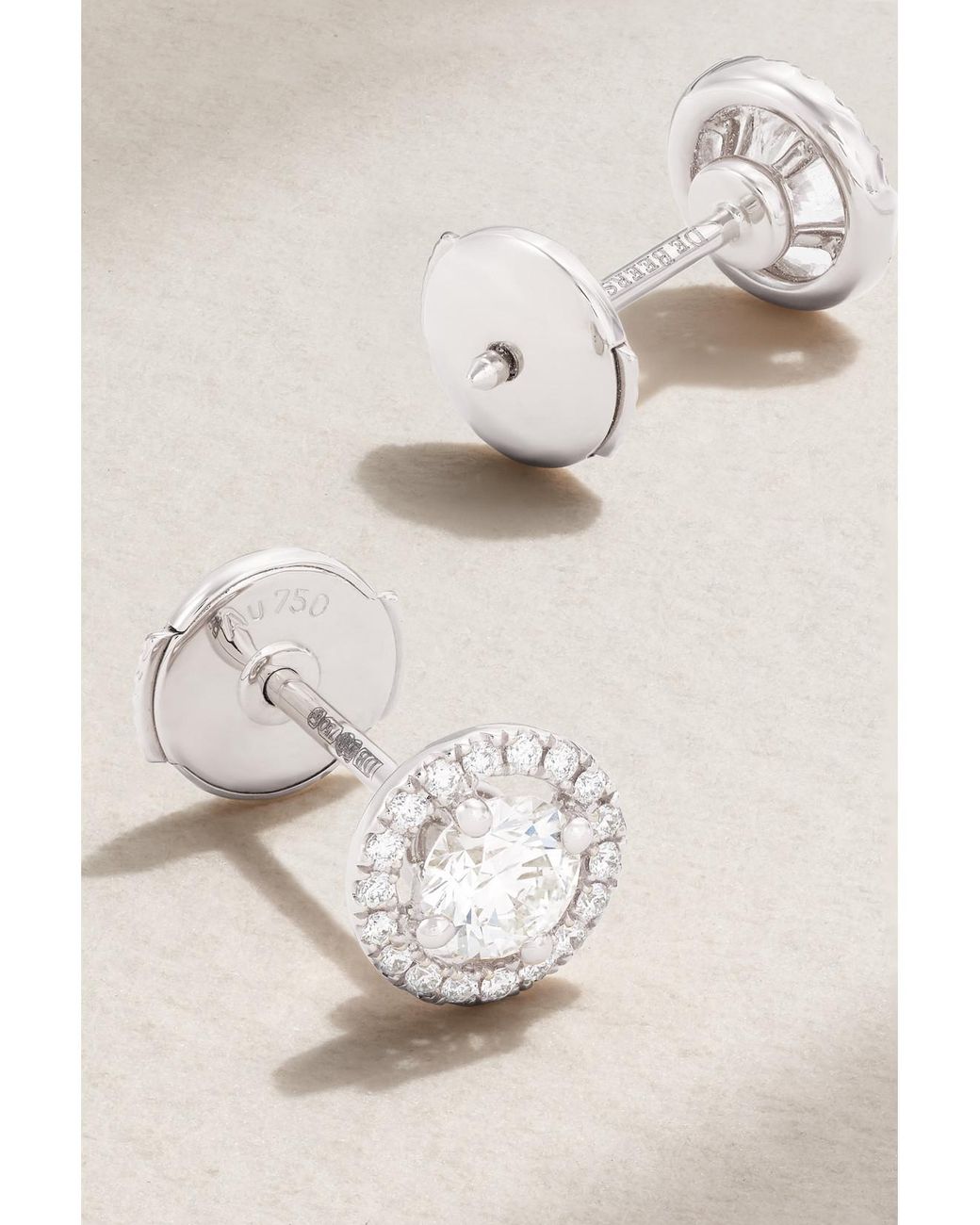 De Beers London Natural Aura 18-Karat Diamond Earrings