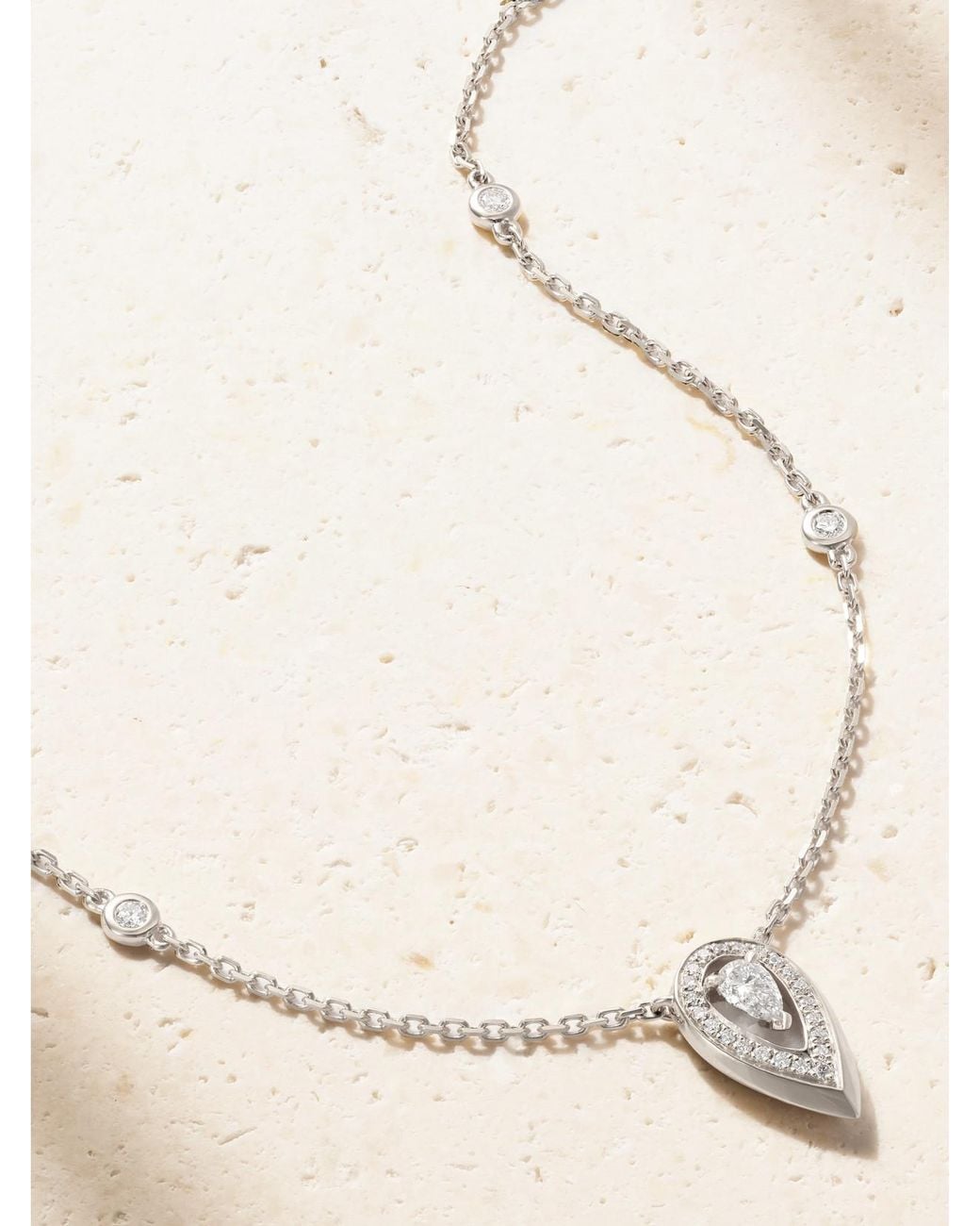 Messika Natural Fiery 18-Karat Diamond Necklace