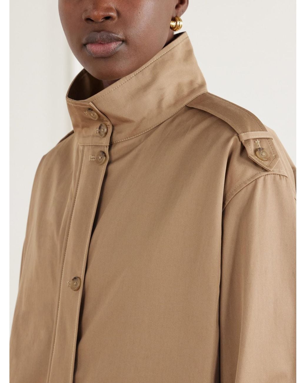 Twp Natural Drawing Conclusions Drawstring Cotton-Twill Jacket