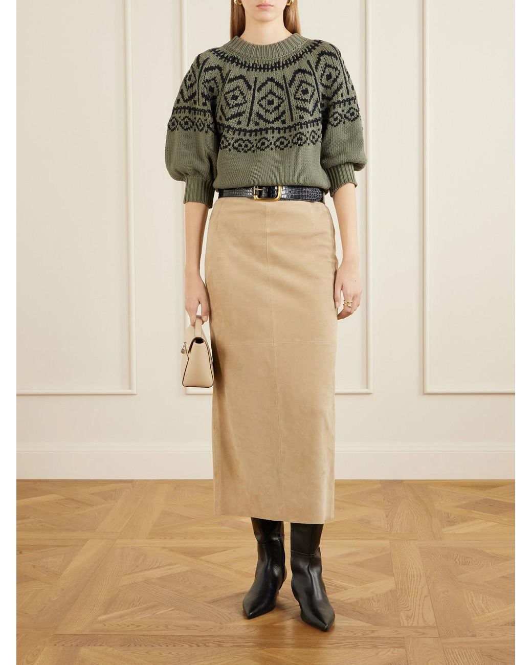 Altuzarra Gray Howard Intarsia-Knit Cotton-Blend Sweater