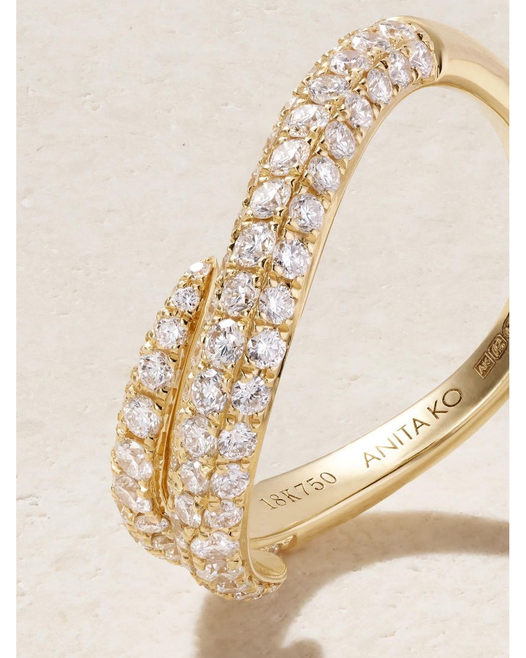 Anita Ko Natural Zara 18-Karat Diamond Ring
