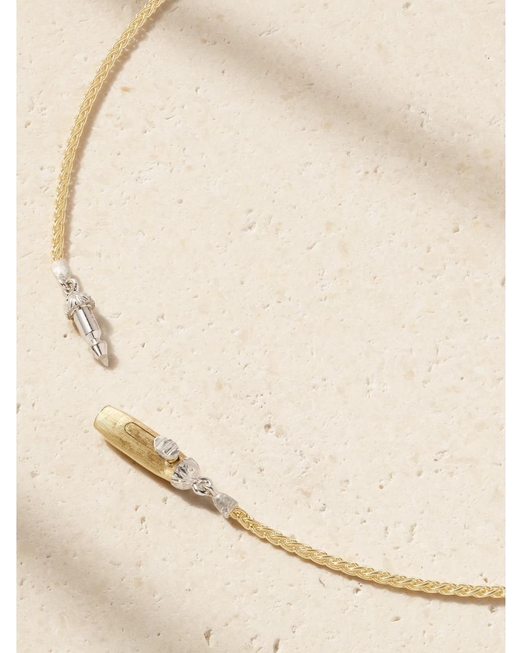 Buccellati Natural Ramage 18-Karat And Diamond Necklace