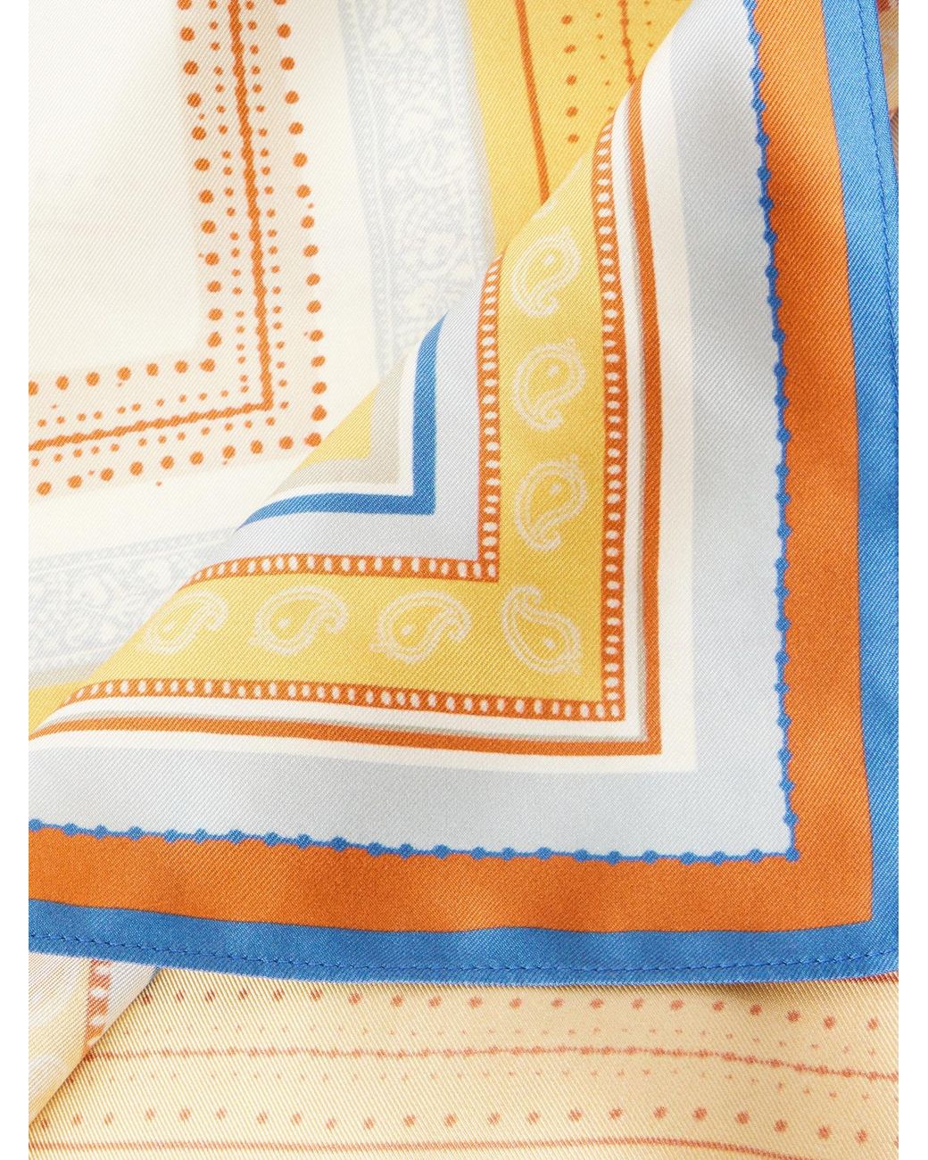 Totême  Metallic Printed Silk-Twill Scarf