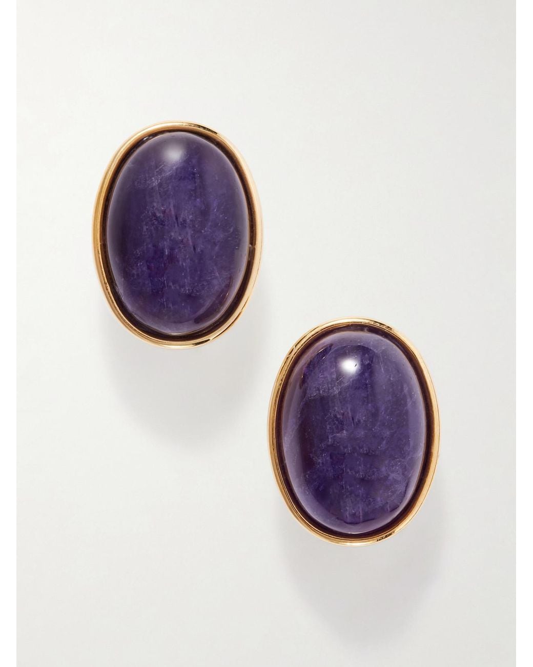 Jennifer Behr Purple Elaine-Tone Amethyst Earrings