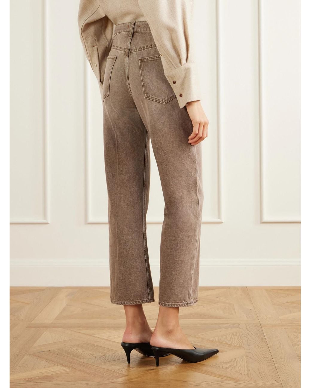 OSSOU Natural Drift High-Rise Straight-Leg Jeans