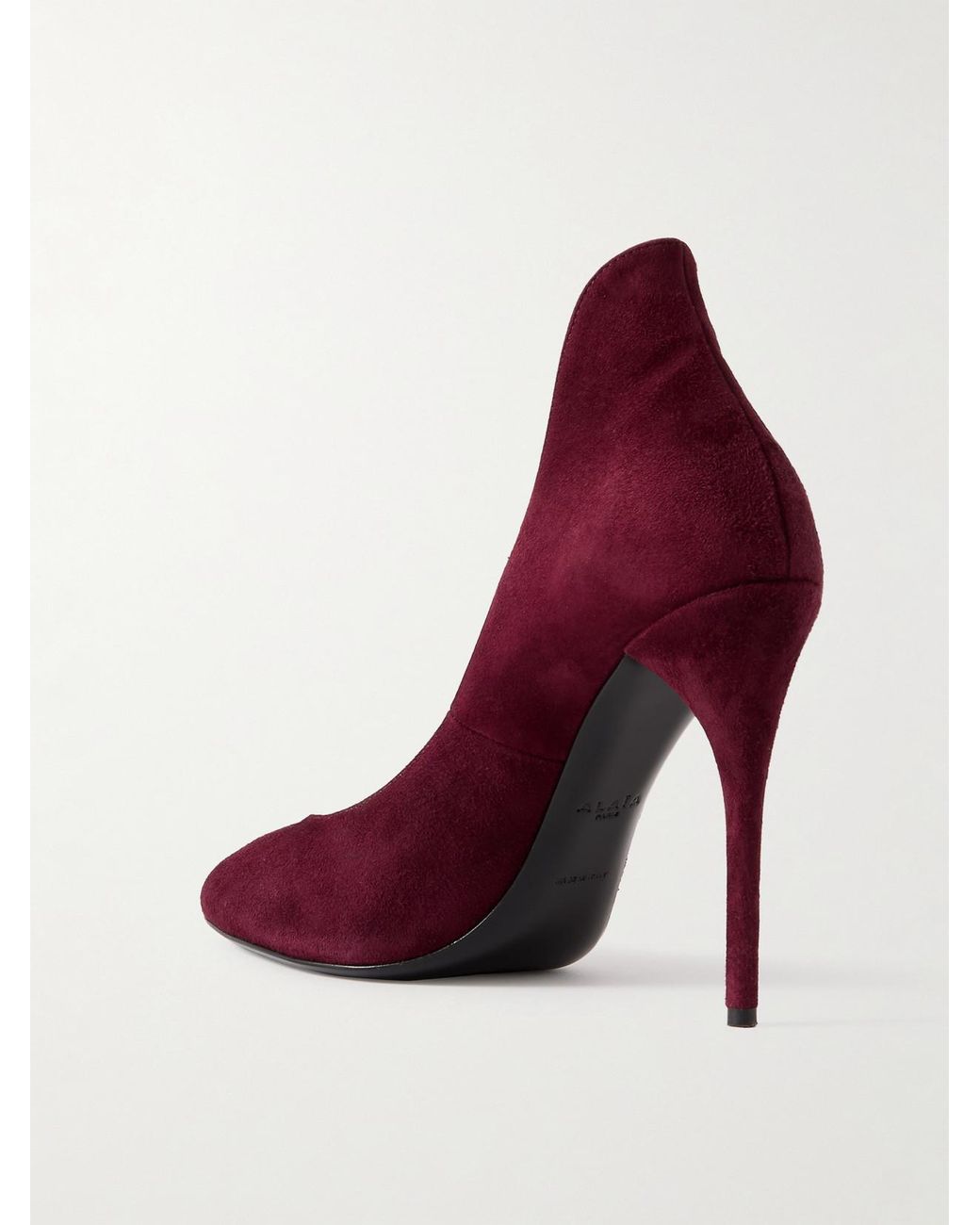Alaïa Purple Décoletté 110 Suede Pumps