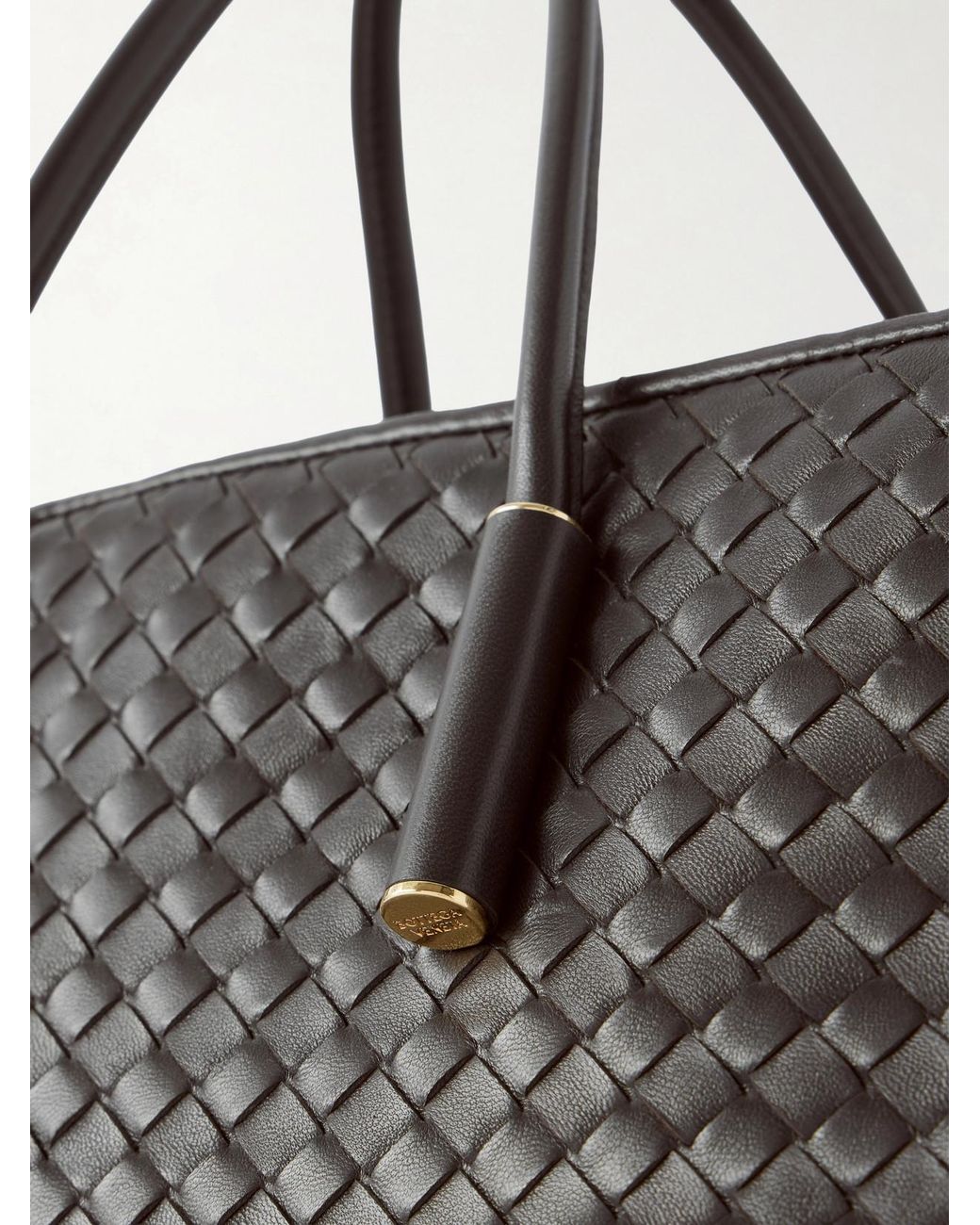 Bottega Veneta Black Barbara Intrecciato Leather Shoulder Bag