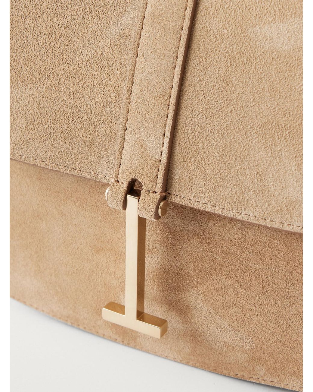 Tom Ford Natural Small Suede Shoulder Bag