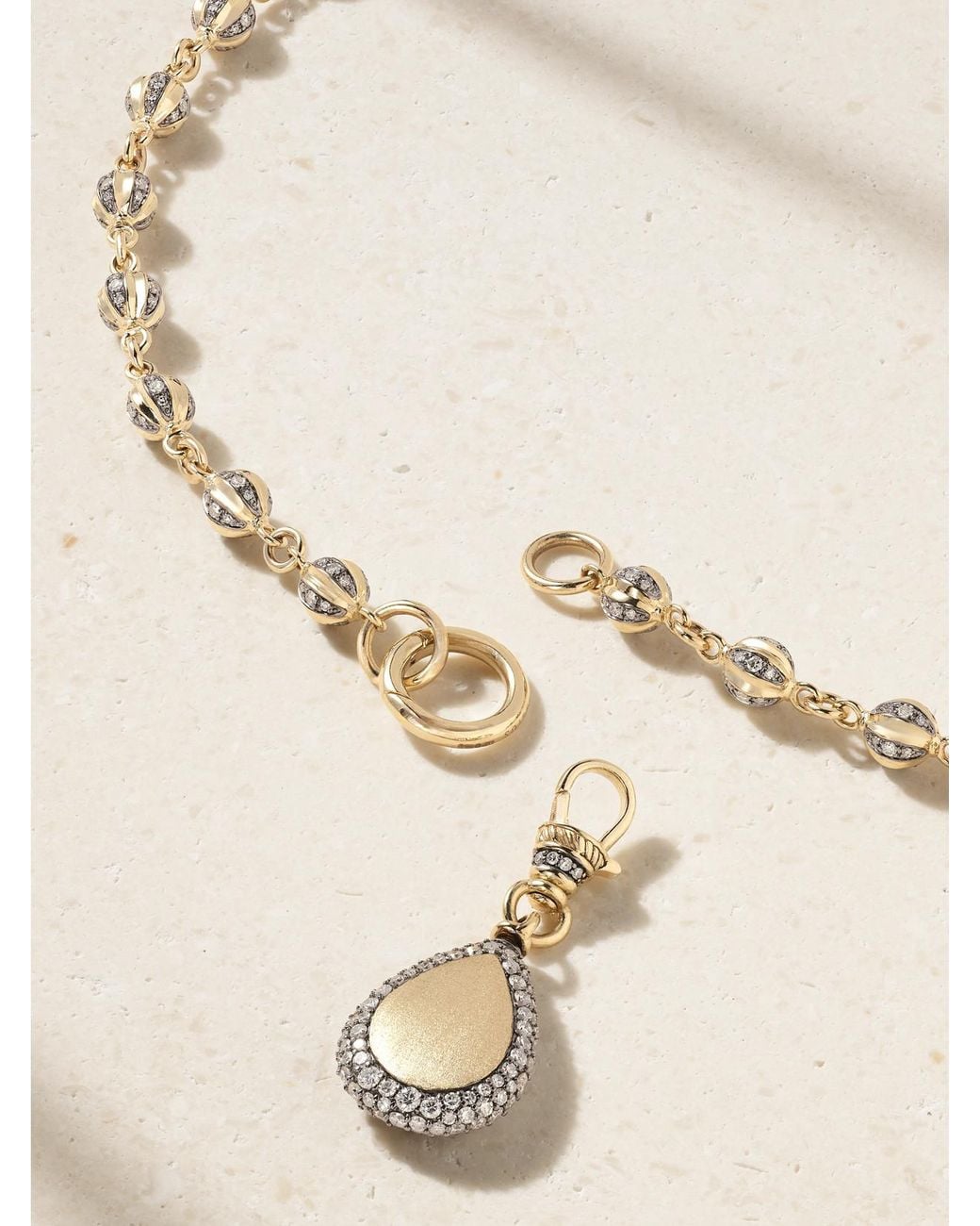 Lucy Delius Natural 14-Karat Diamond Necklace