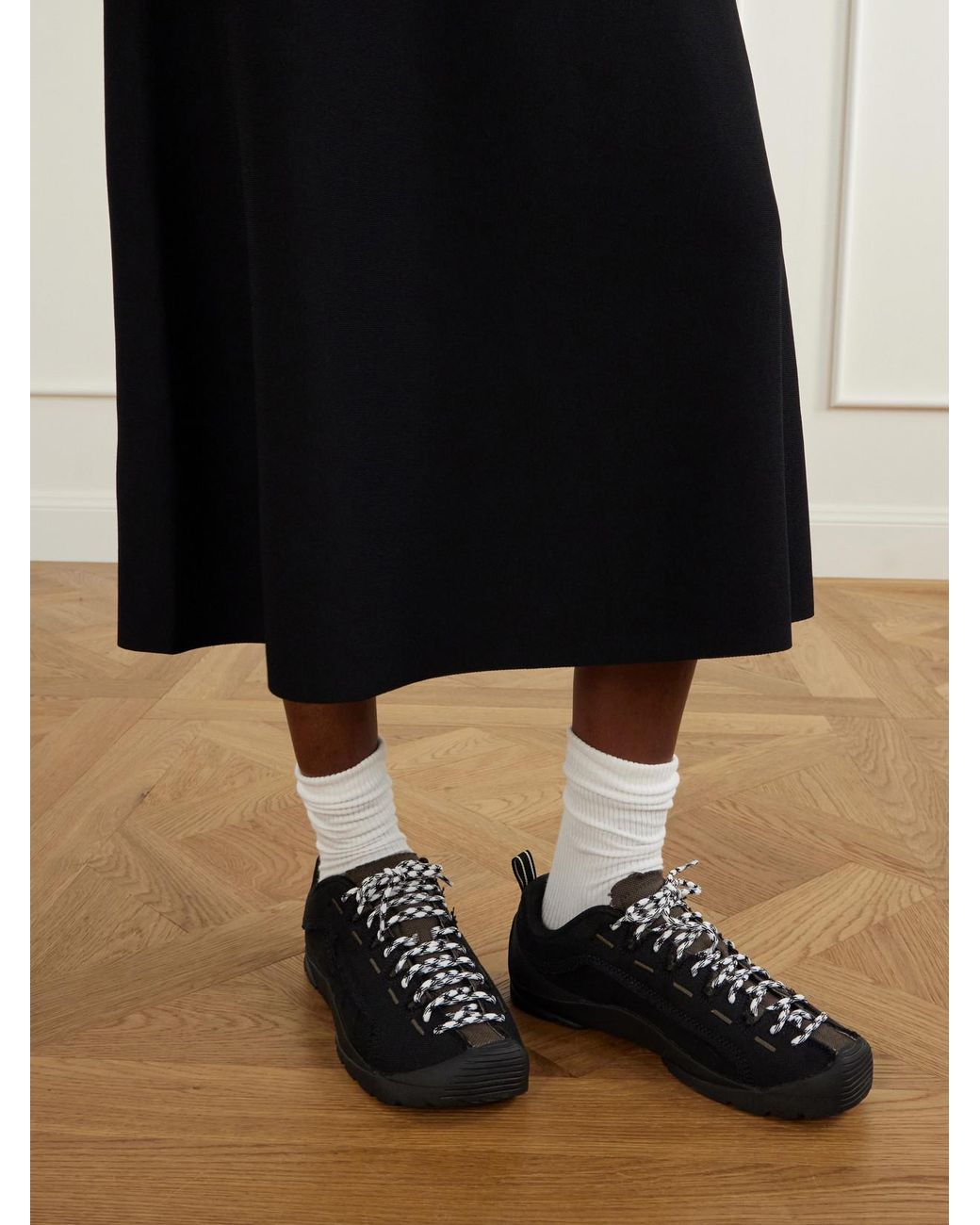 SKALL Black Keen Jasper Cotton-Canvas Sneakers