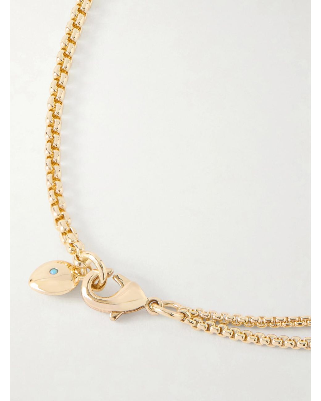 Roxanne Assoulin White The Single Drop-Tone And Cubic Zirconia Necklace