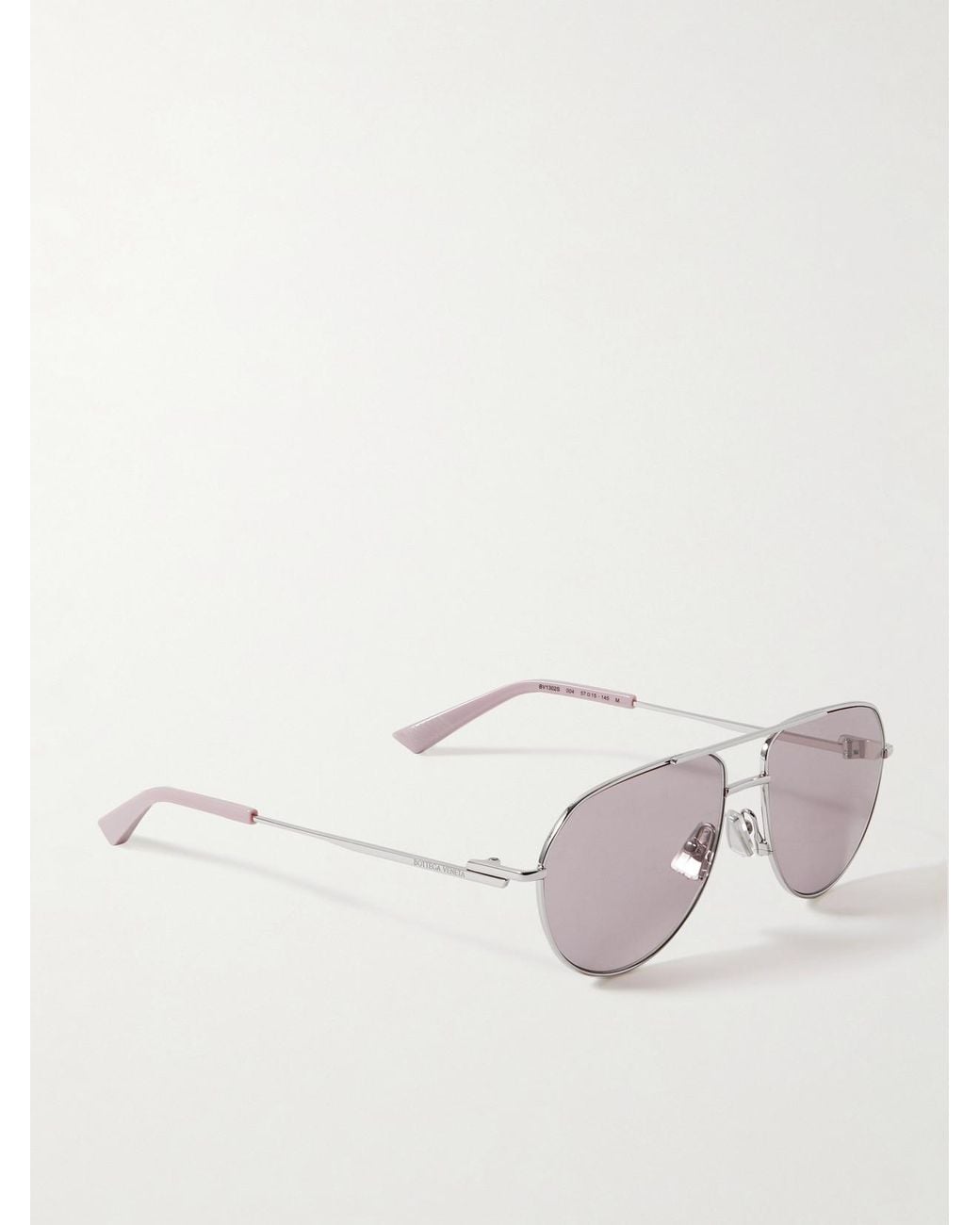 Bottega Veneta Gray Aviator-Style-Tone Sunglasses