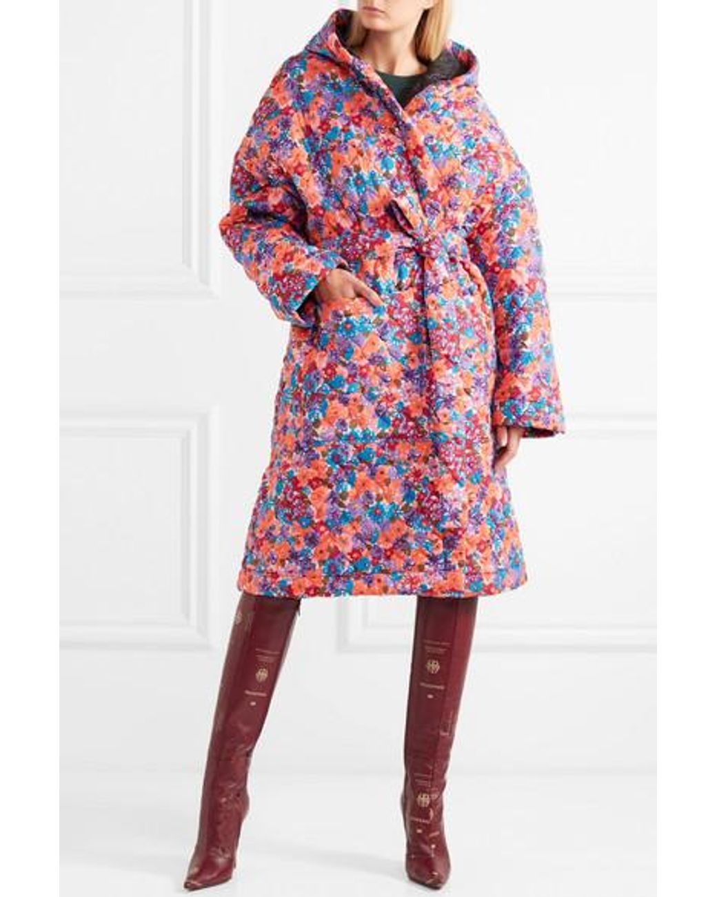 Vetements 110 Passport Print Leather Boots in Red Lyst