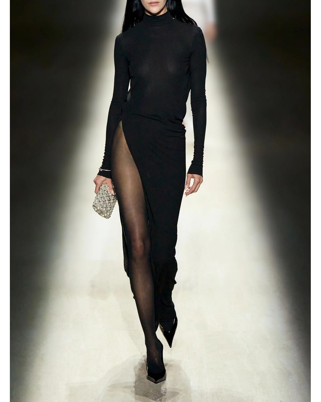 Gucci Black Crepe-Jersey Gown