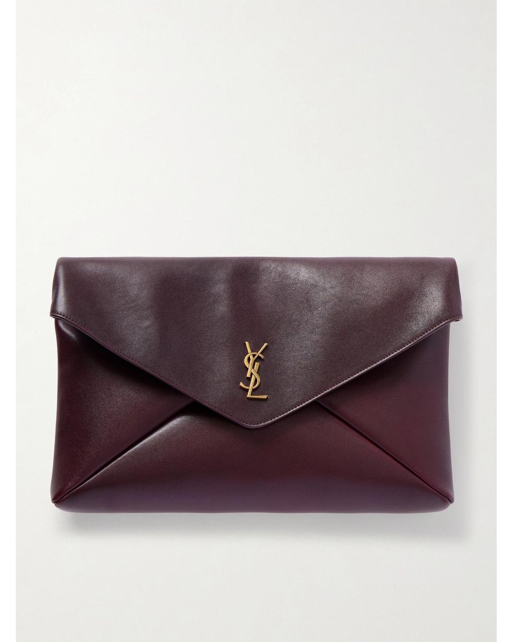 Saint Laurent Purple Cassandre Xxl Leather Shoulder Bag