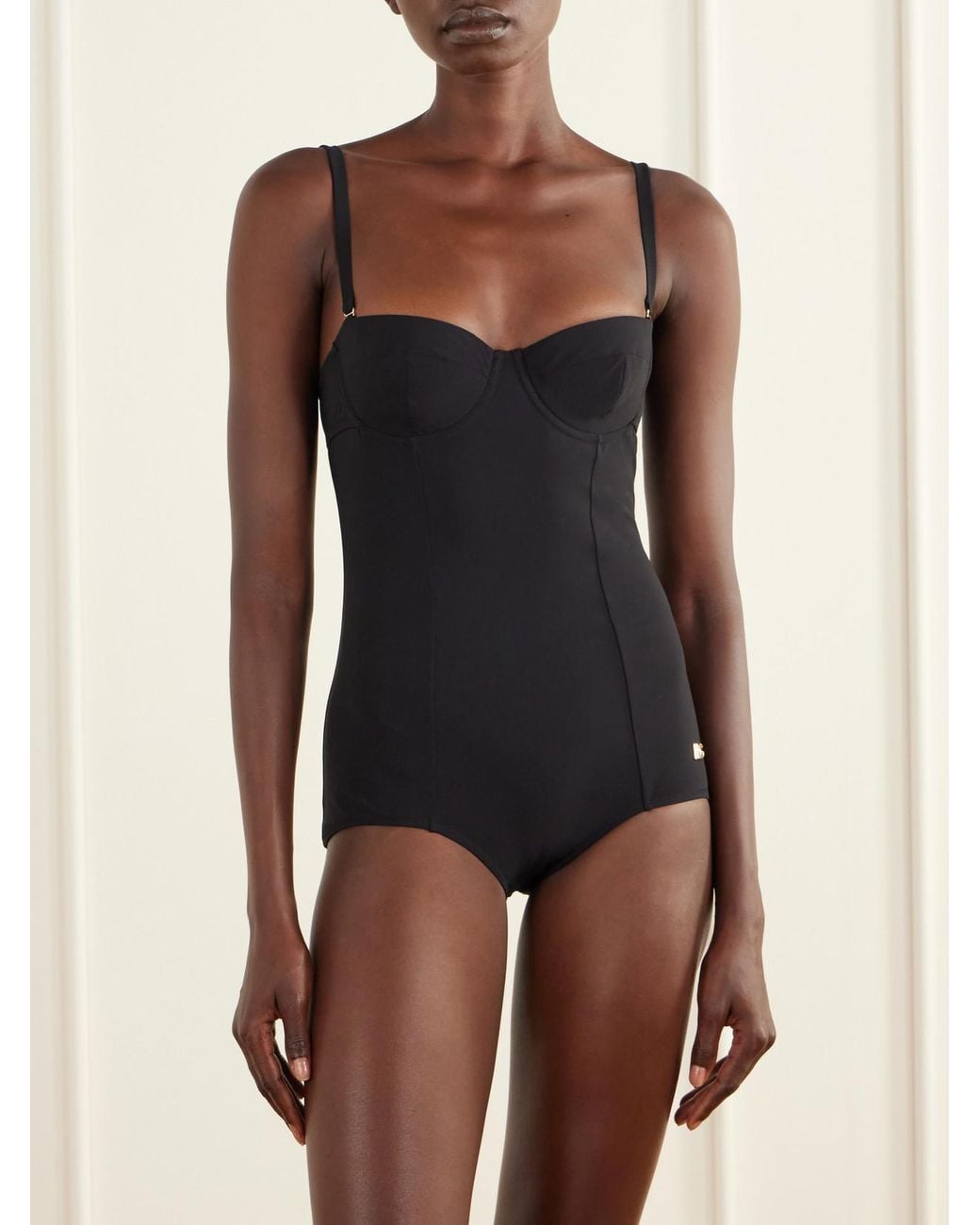 Dolce & Gabbana Blue Cutout Underwired Swimsuit