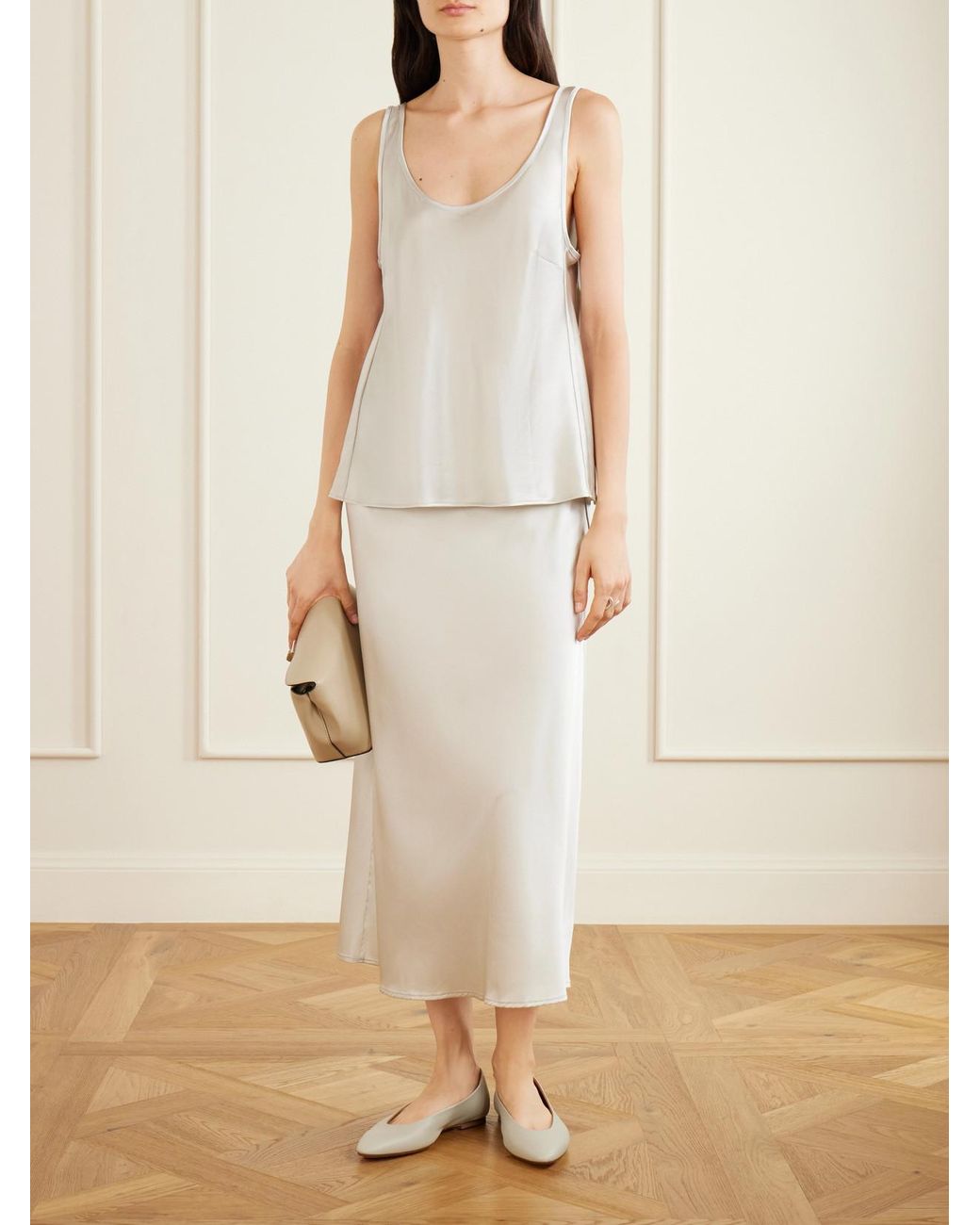 The Park White Karen Silk Tank
