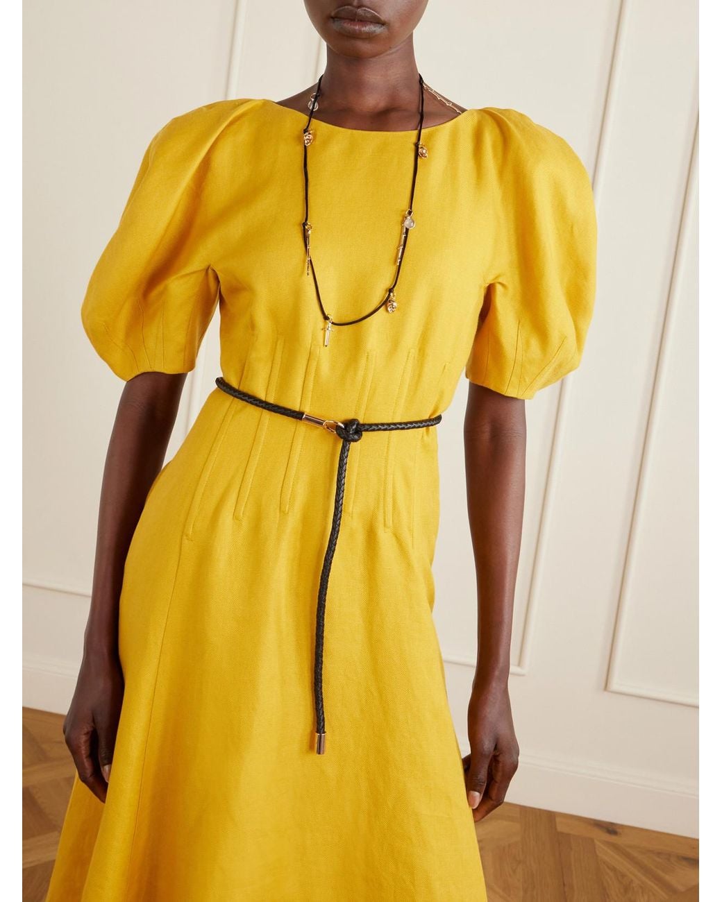 Gabriela Hearst Natural Rope Woven Leather Belt