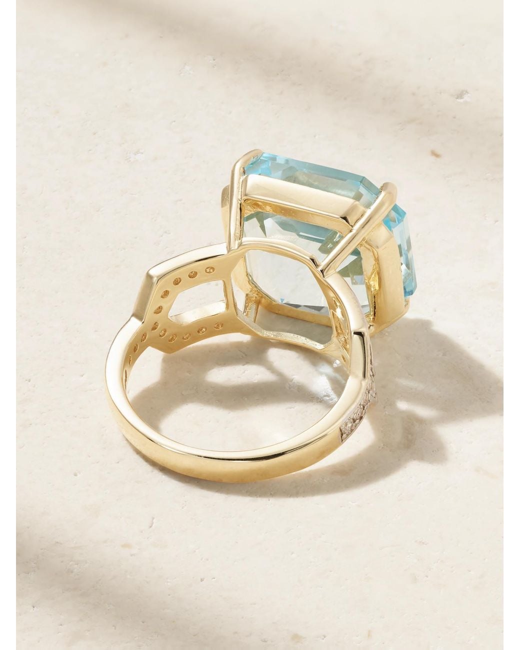 Mateo Blue 14-Karat, Topaz And Diamond Ring
