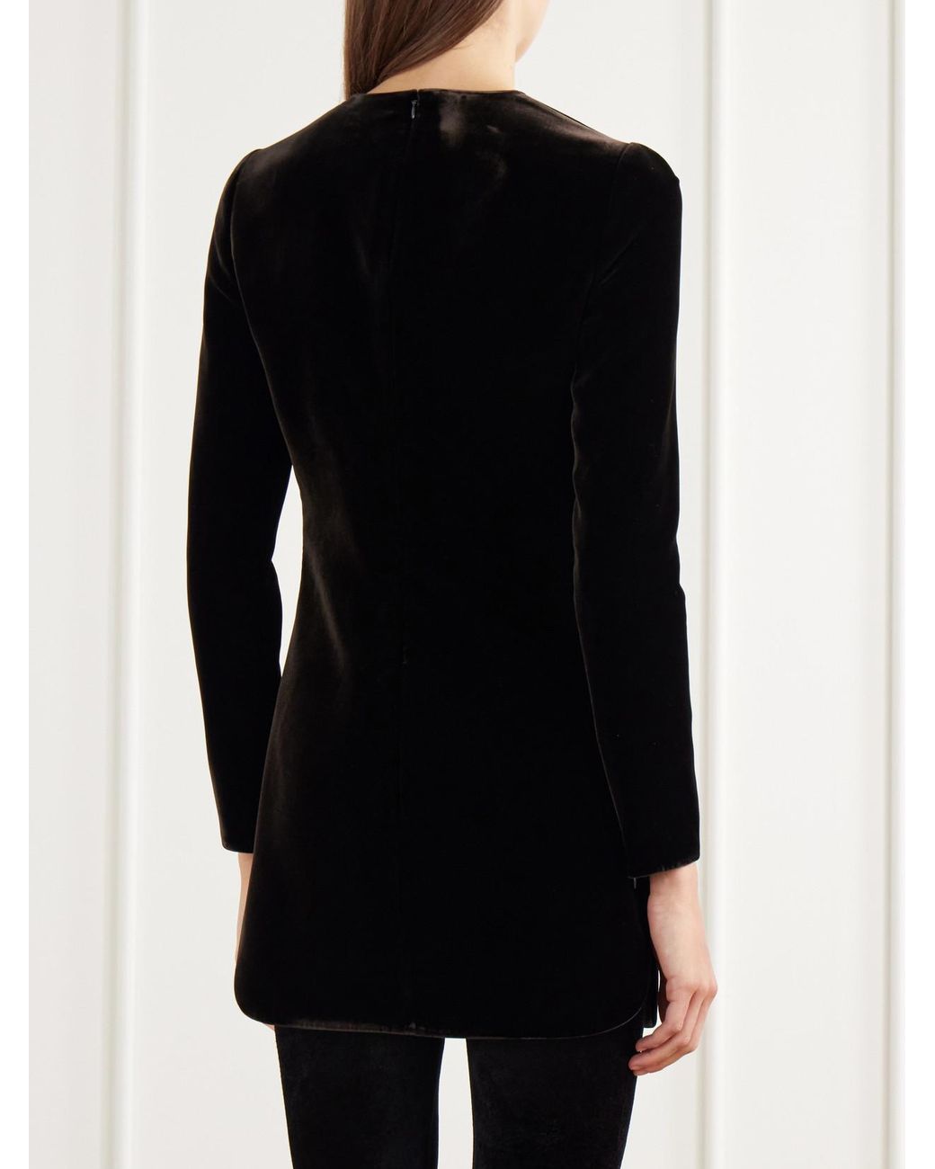 Alaïa Black Velvet Mini Dress