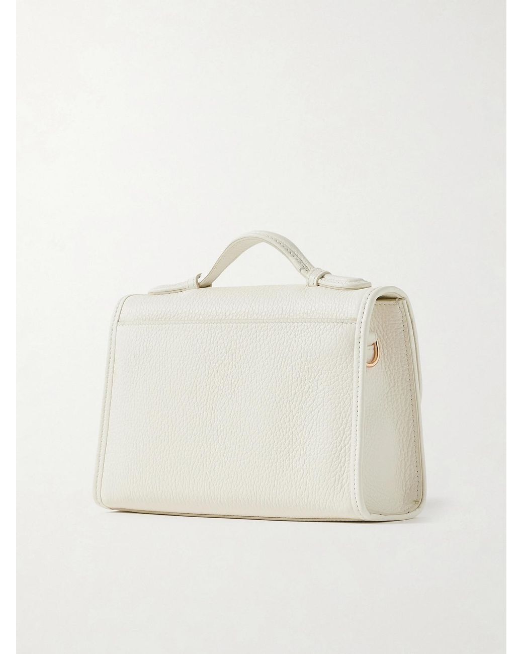 Gabriela Hearst Natural Leonora Small Textured-Leather Shoulder Bag