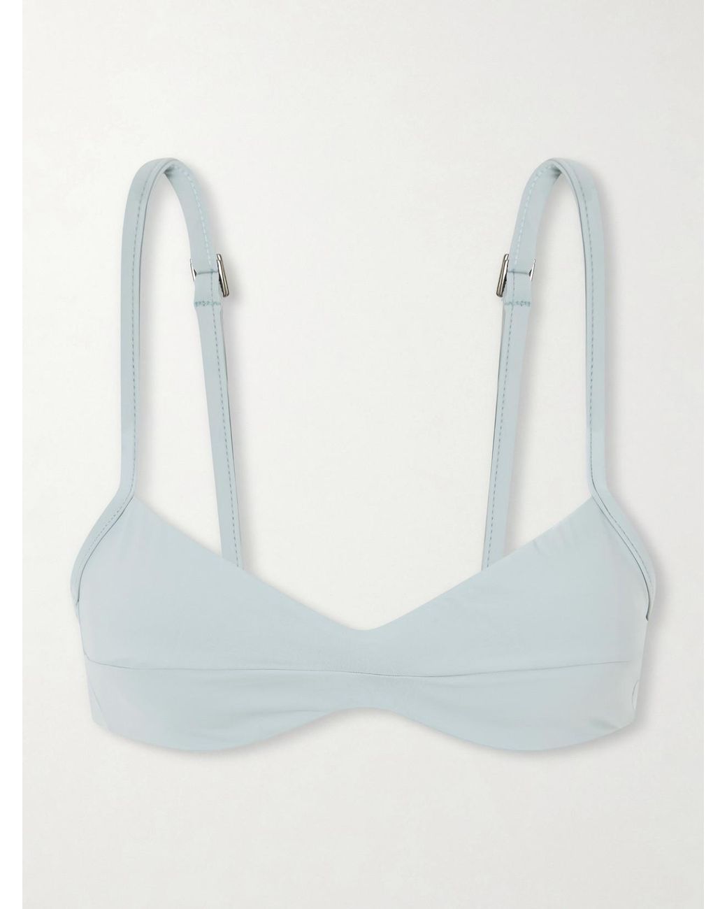 Haight Blue Monica Stretch-Jersey Bikini Top