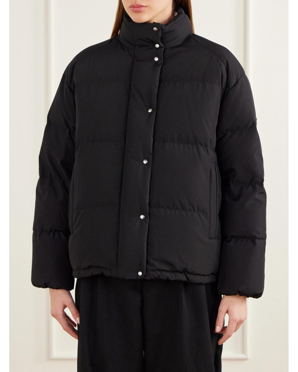 Moncler Blue Verone Quilted Shell Down Jacket
