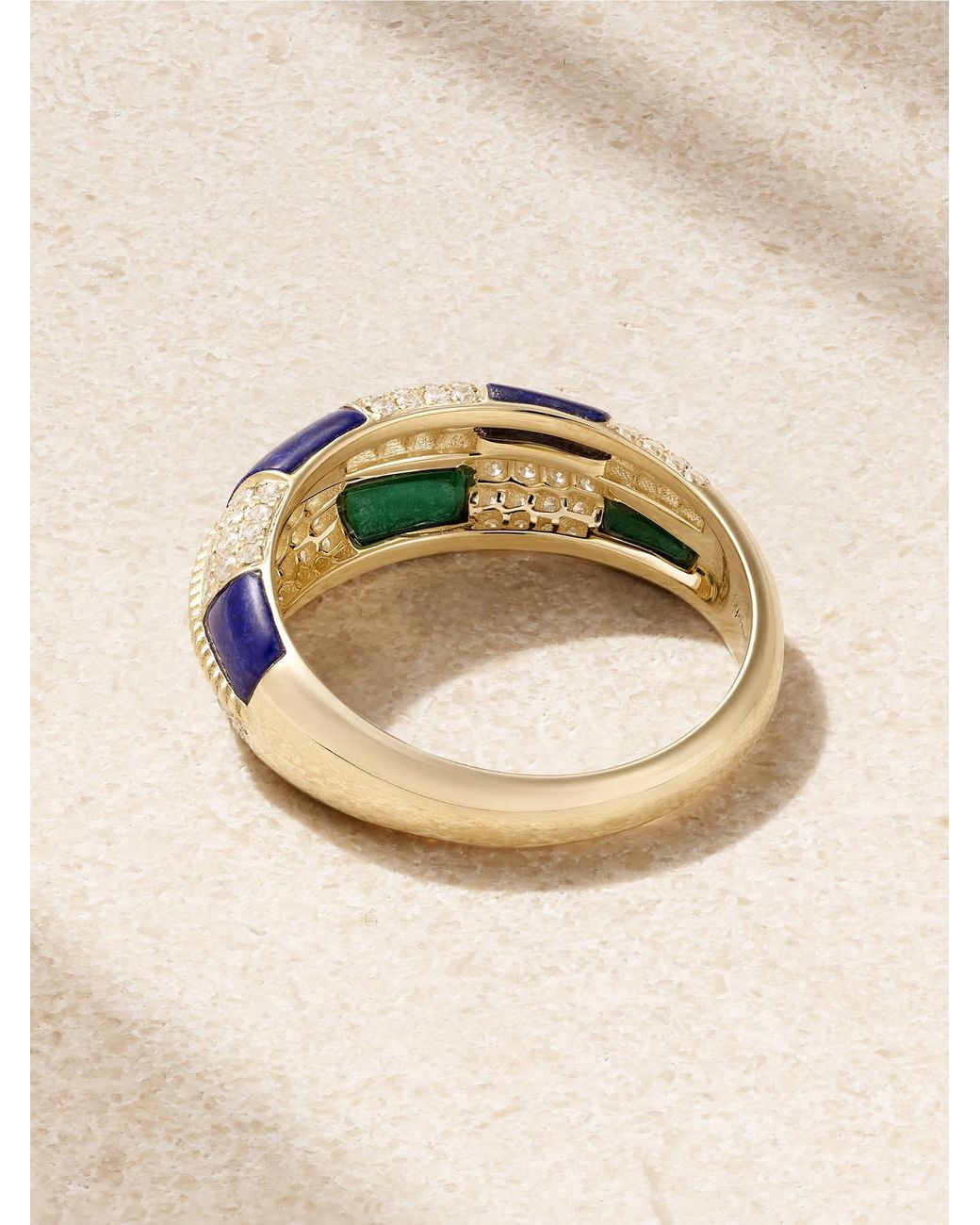 Yvonne Léon Natural Alliance 9-Karat Multi-Stone Ring