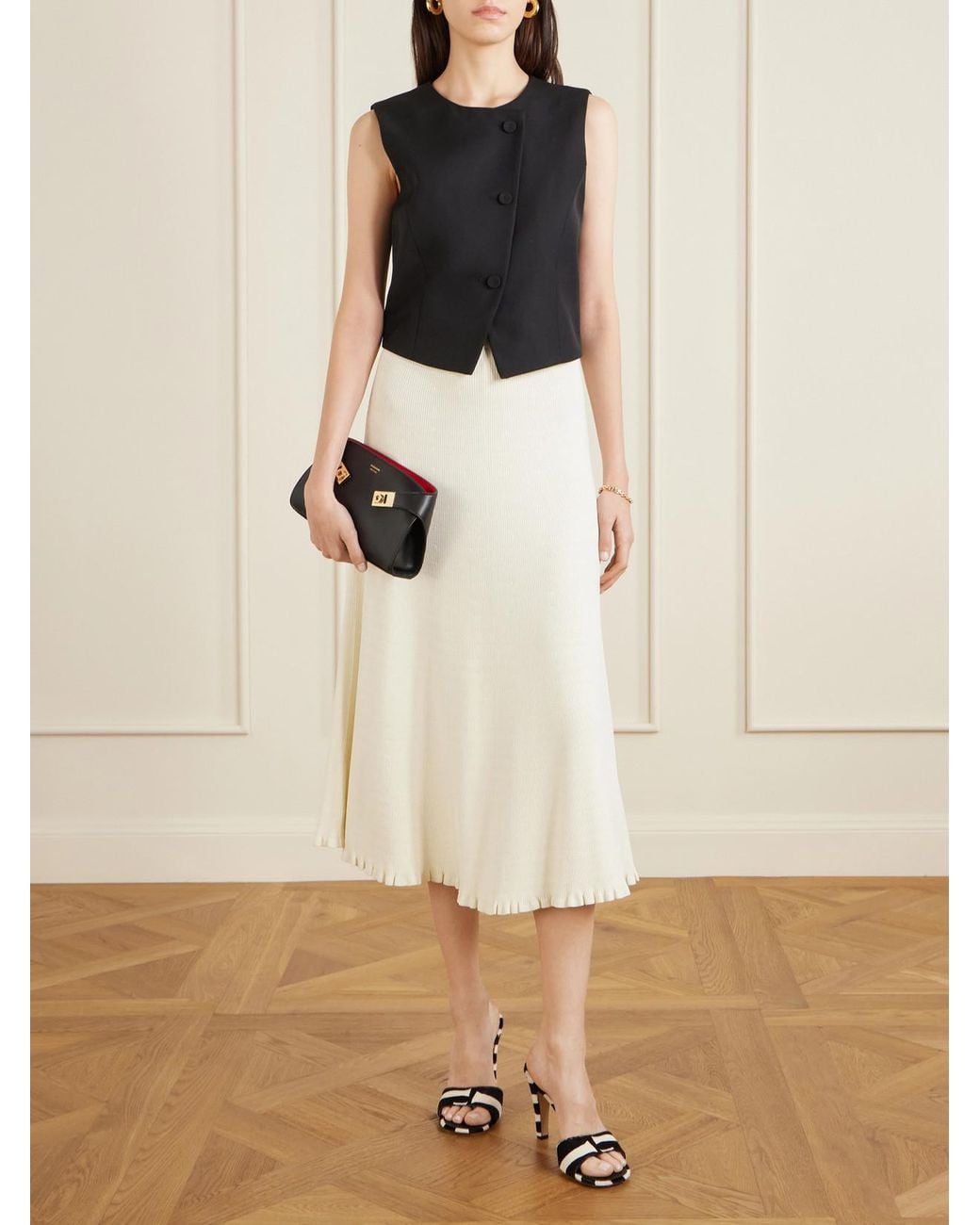 Ferragamo Natural Tatiana Zebra-Print Calf-Hair Mules