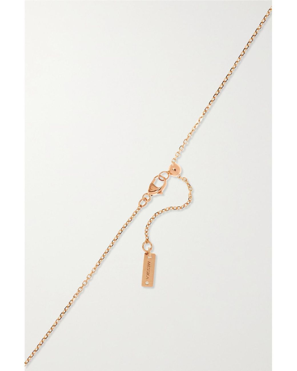 Messika White Lucky Move 18-Karat Rose Diamond Necklace