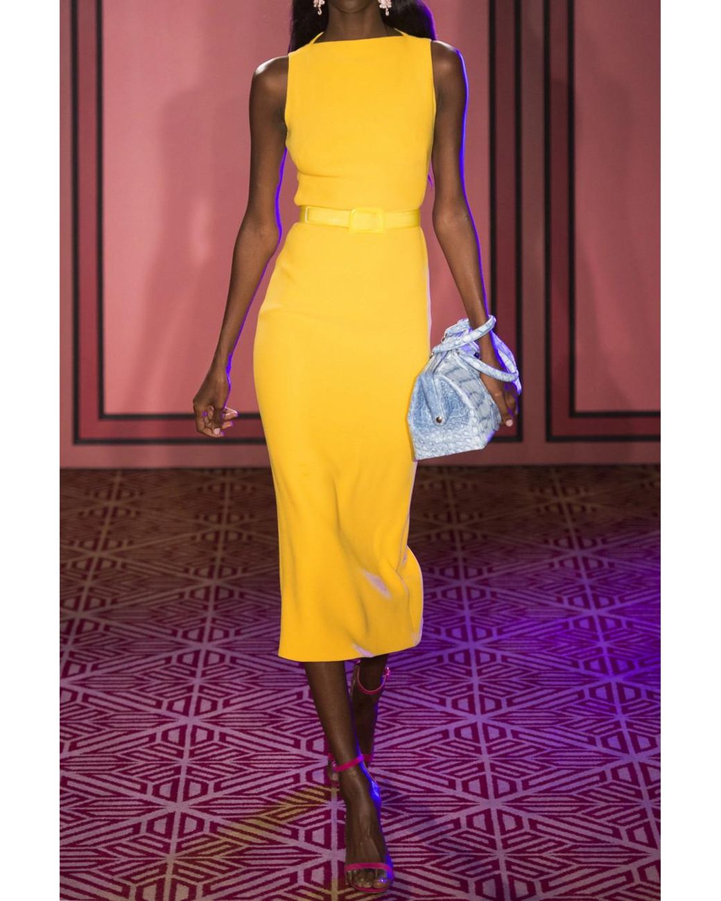 BRANDON MAXWELL Stretch-knit midi dress