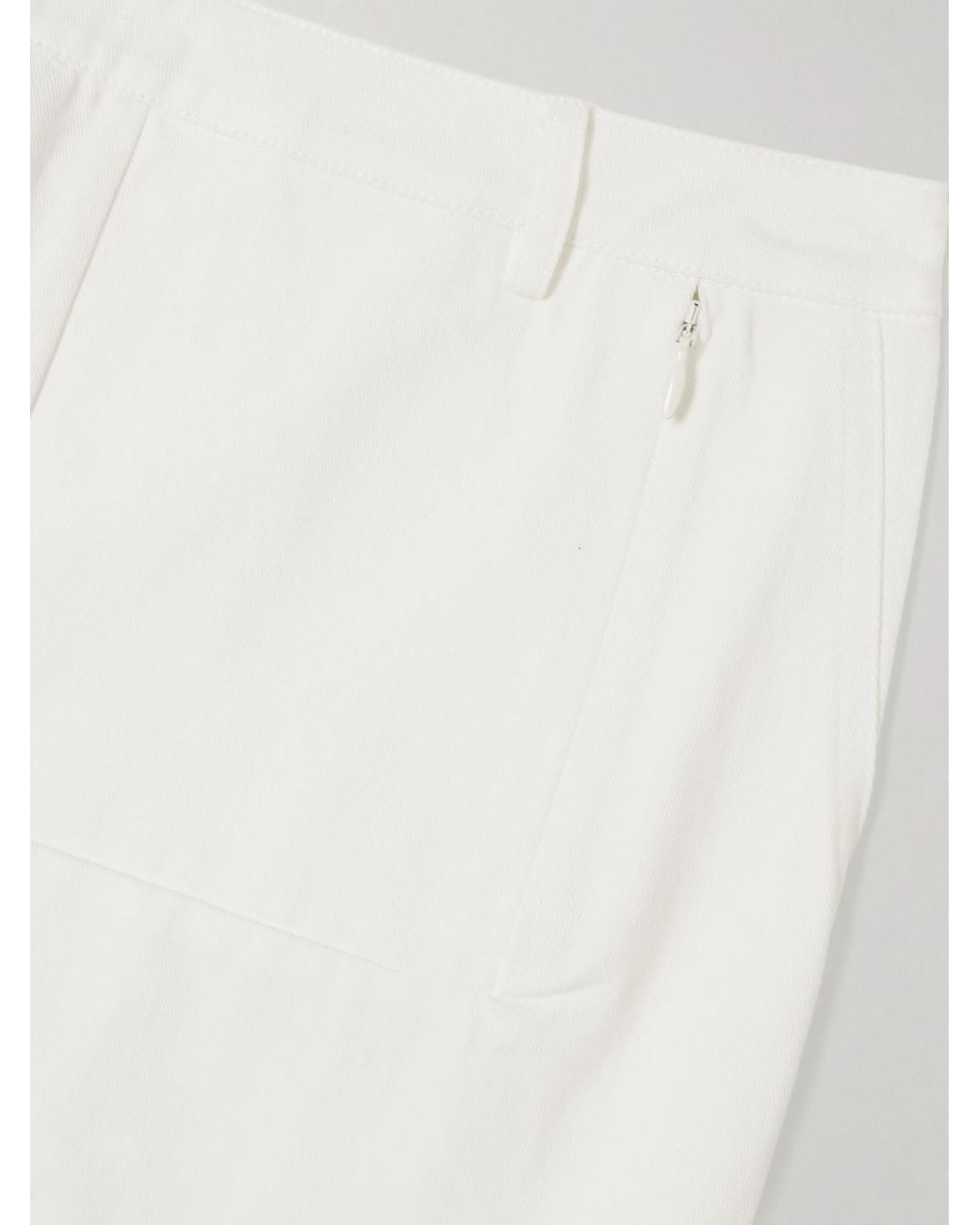 Deiji Studios White Pocket Organic Wide-Leg Jeans