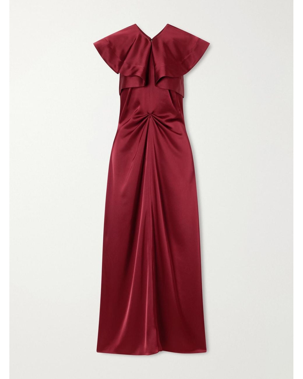 Altuzarra Alix Gathered Satin Maxi Dress