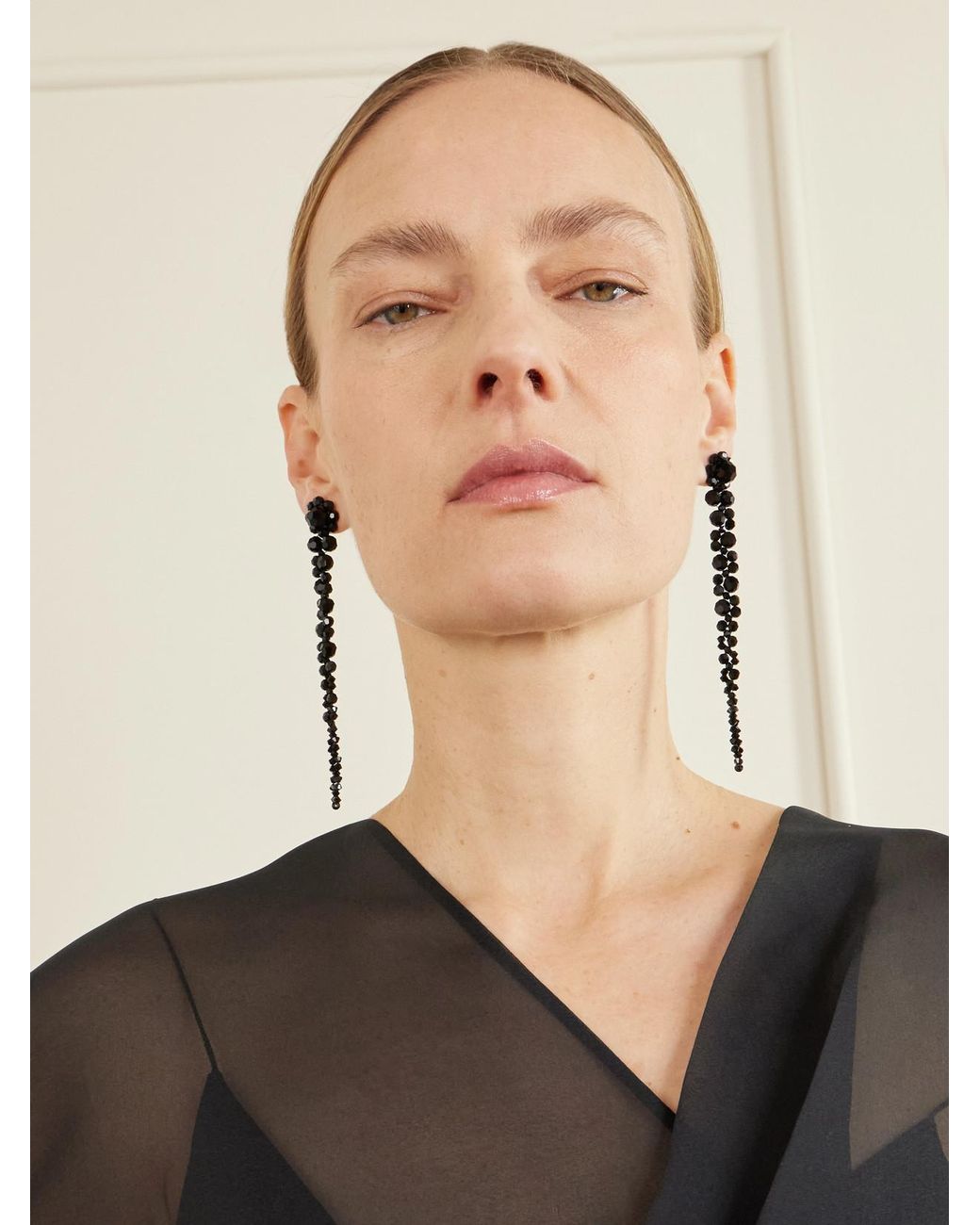 Simone Rocha Natural Drip Ohrringe Mit Kristallen Und Goldfarbenen Details