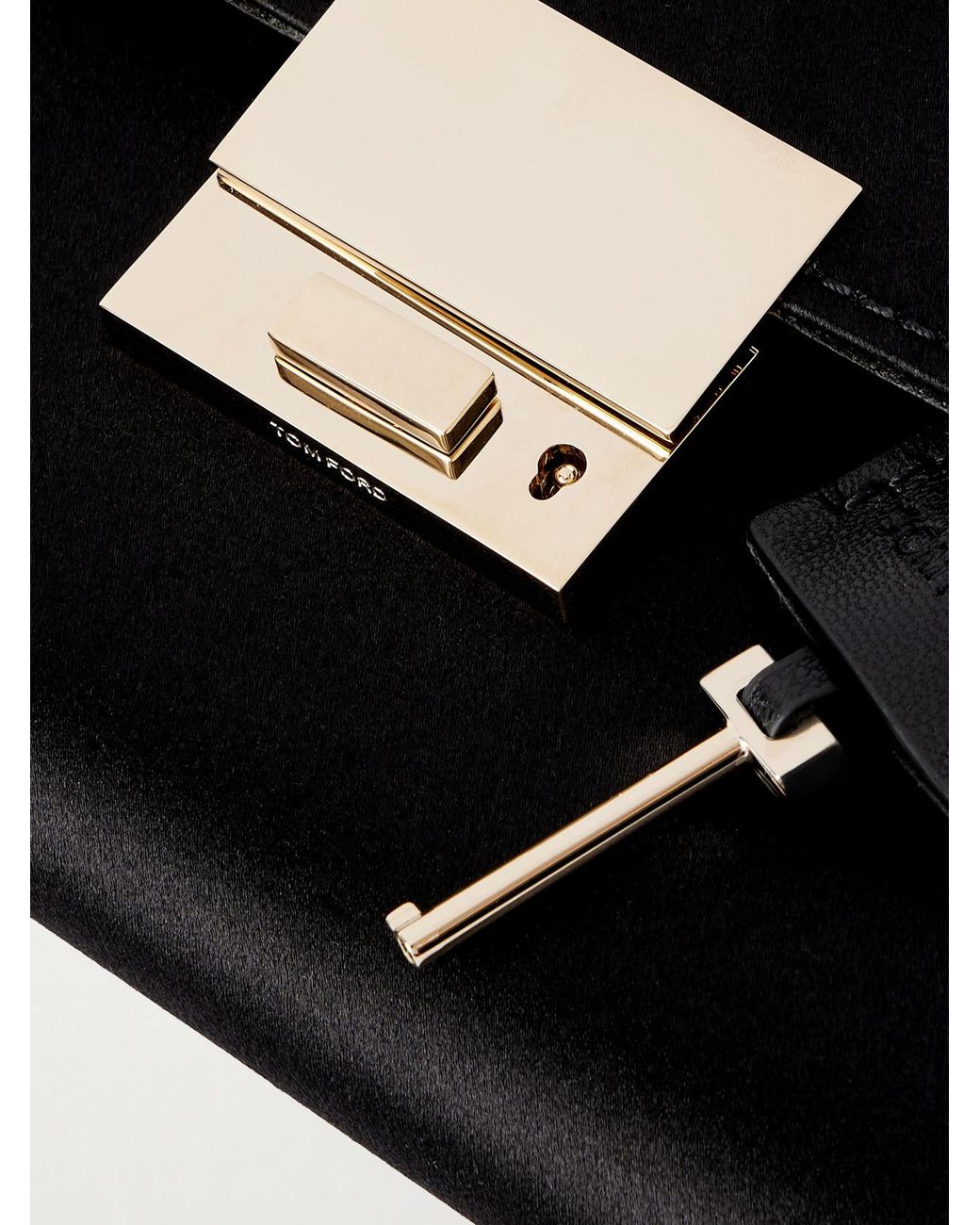 Tom Ford Black Satin Clutch