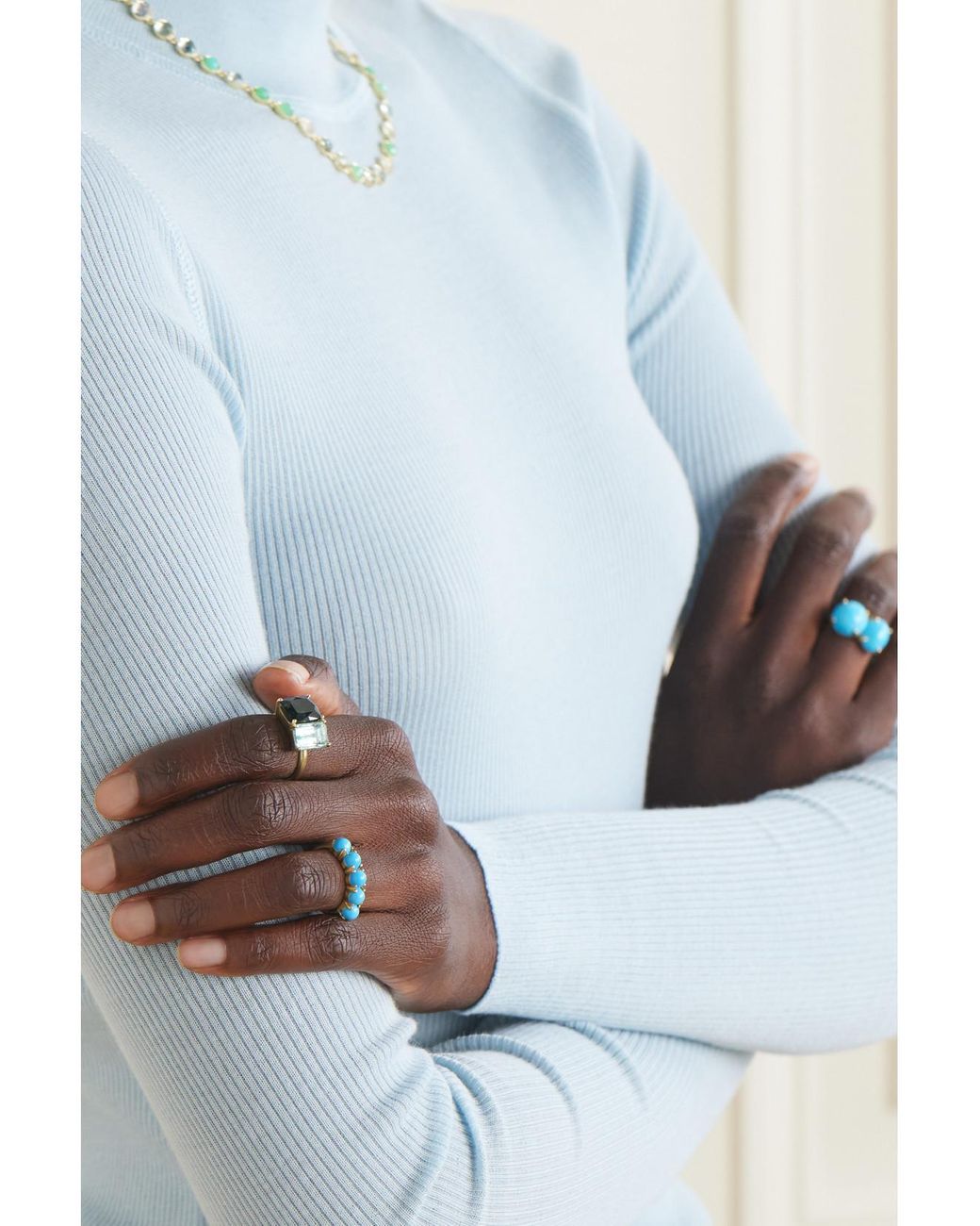 Irene Neuwirth Blue Classic 18-Karat Ring