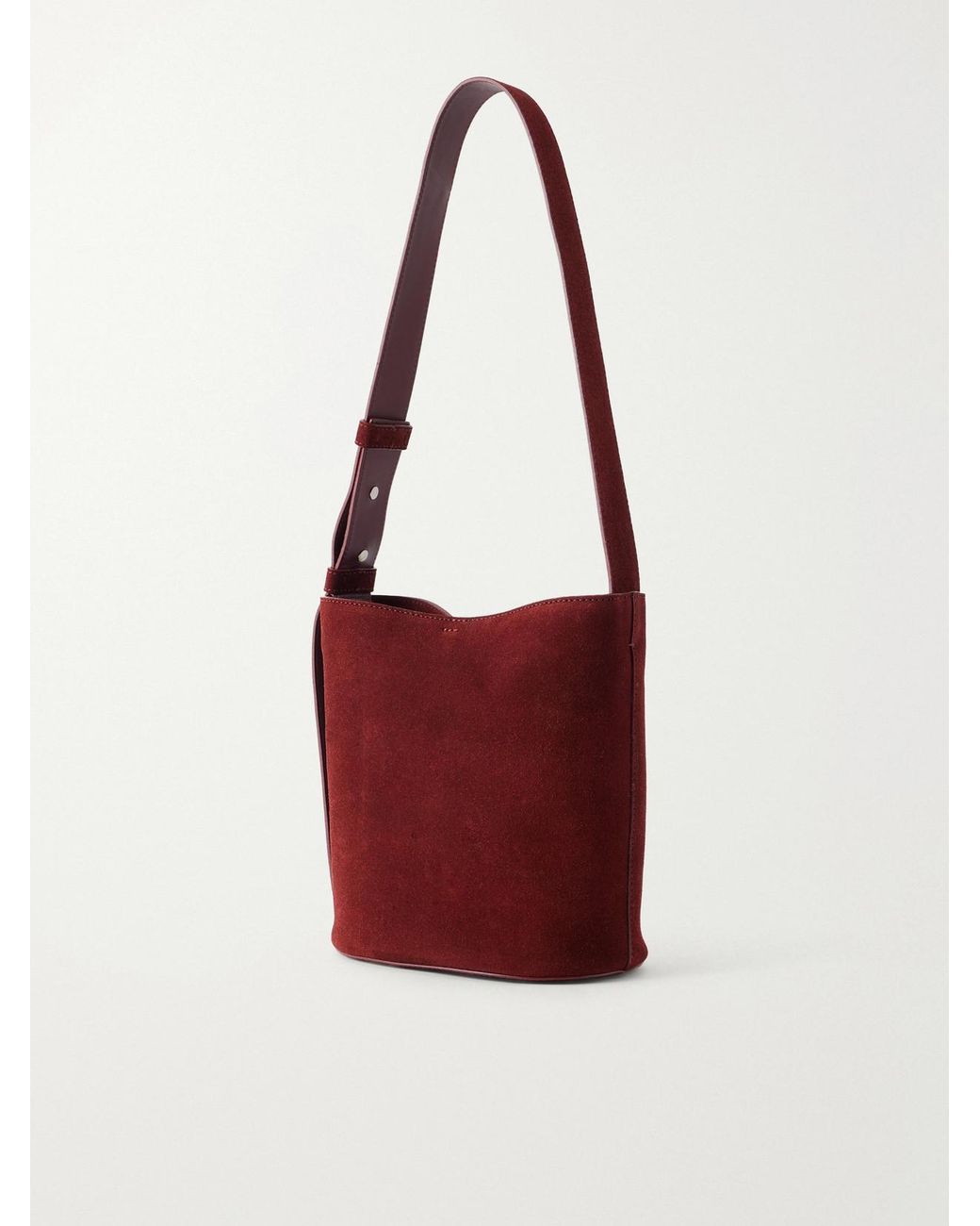 LIE STUDIO Red Paula Suede Tote