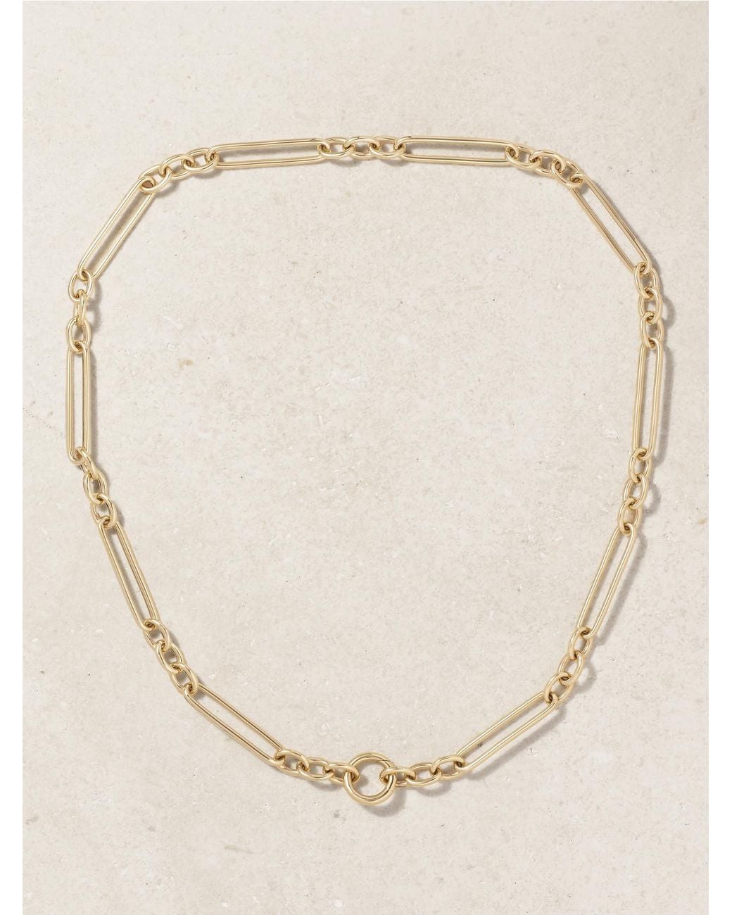 Lucy Delius Natural Trombone Link 14-Karat Necklace
