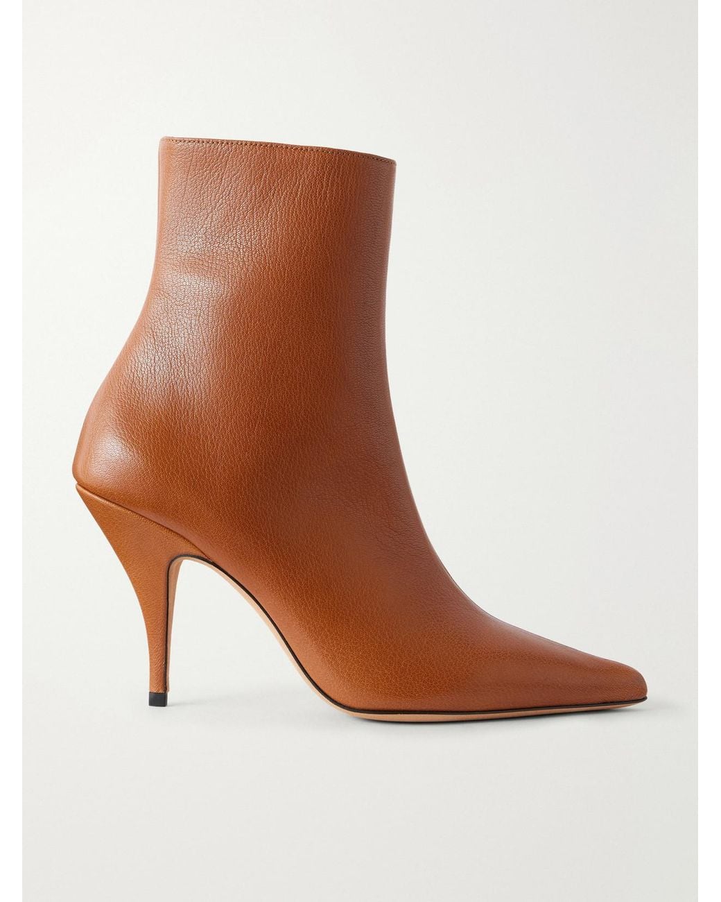 Jude Brown Theresa 90 Textured-Leather Ankle Boots