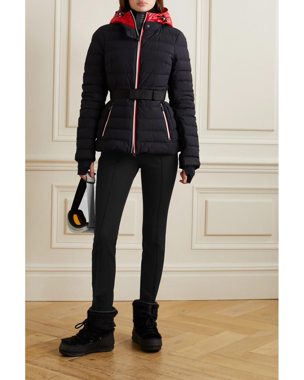 Moncler Black Sportivo Stirrup Ski Pants