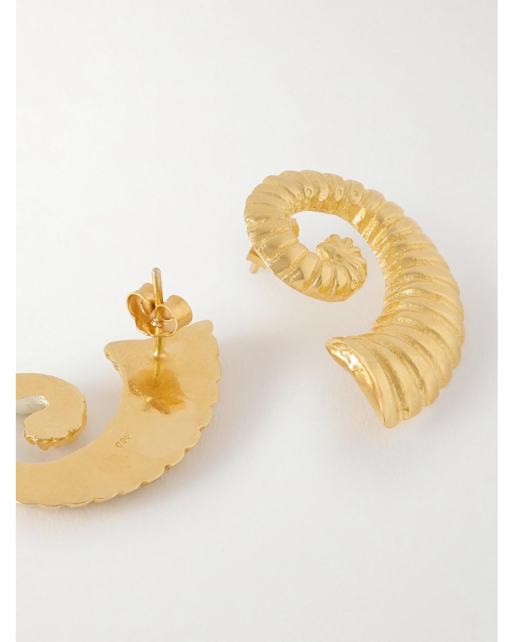 YSSO Metallic 1989 Vergoldete Ohrringe