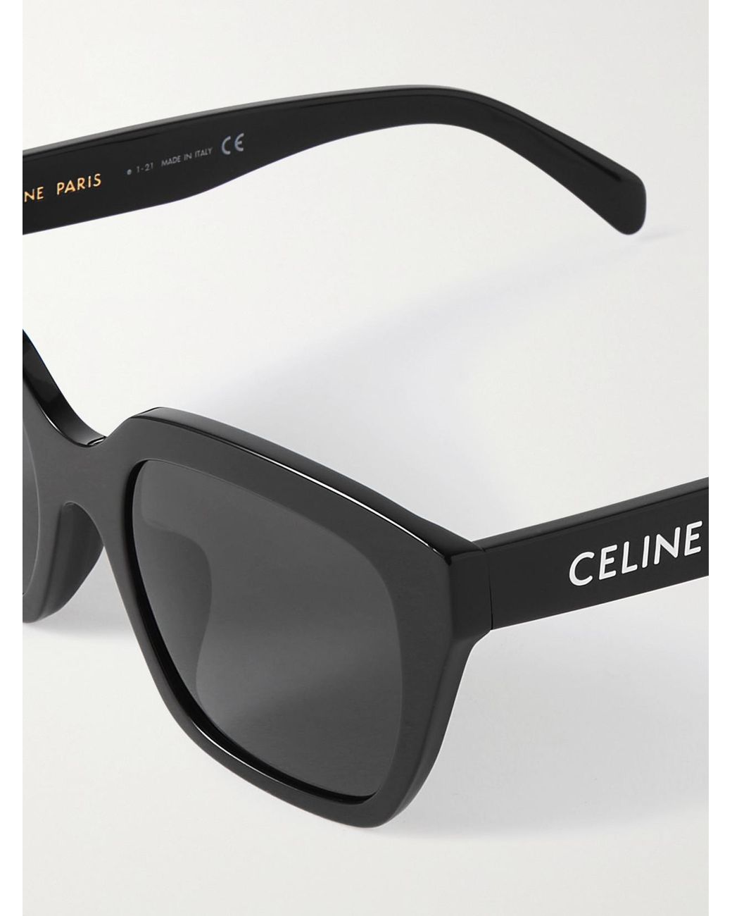 Céline Black Oversized Square-Frame Acetate Sunglasses