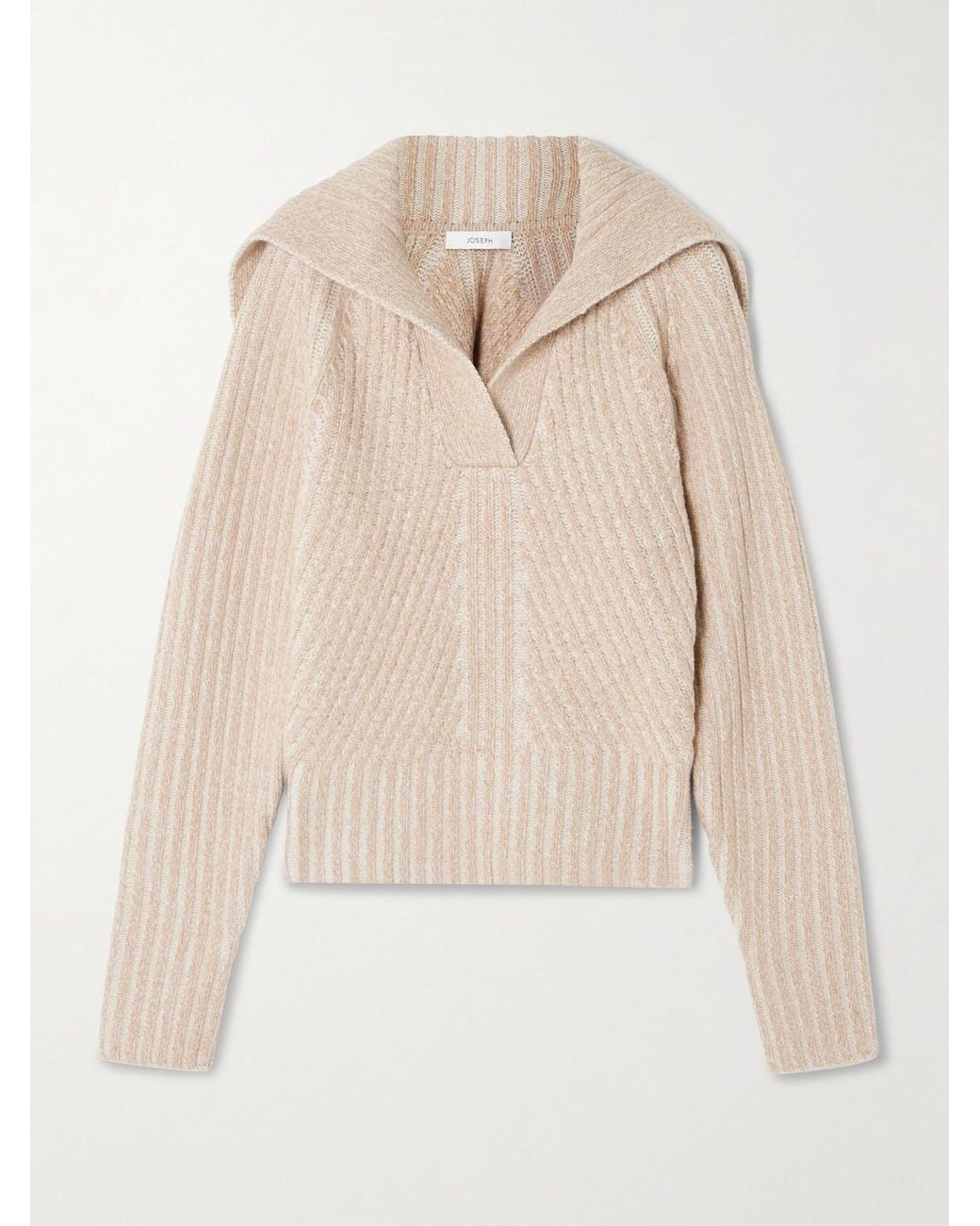 Joseph Natural Robby Pullover Aus Einer Gerippten Merinowollmischung