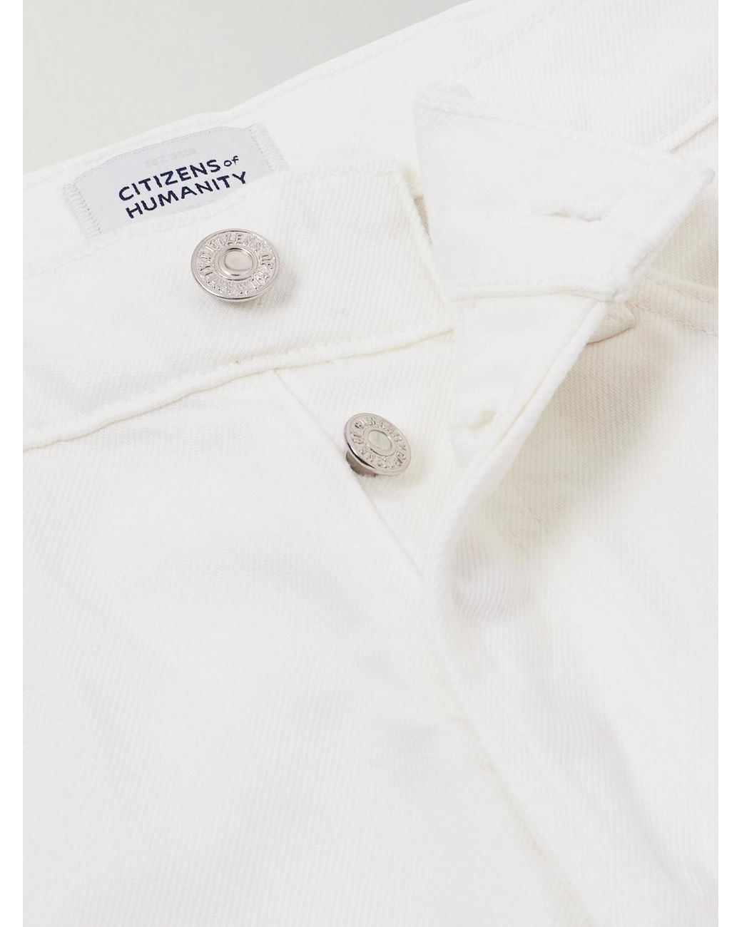 Citizens of Humanity White Annina High-Rise Straight-Leg Jeans