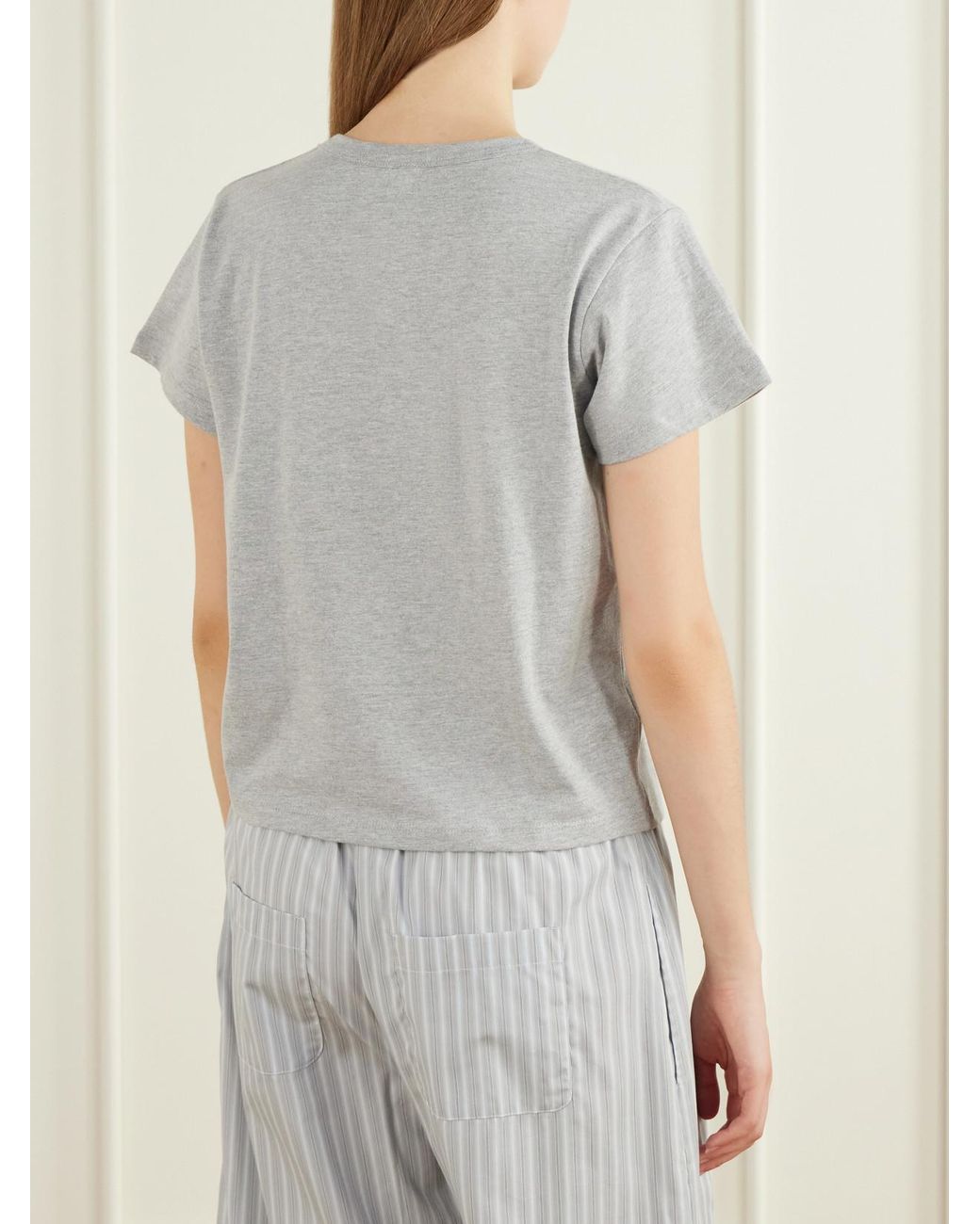Leset Gray Margo Cotton-Jersey T-Shirt
