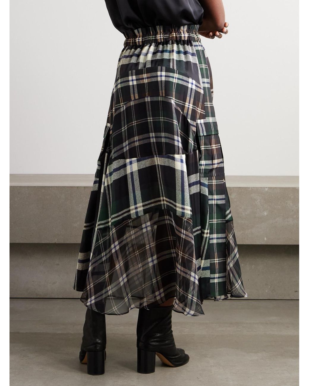 国内より1WEEK【sacai】Plaid Print Skirt Plaid Print Skirt | sacai Official Store サカイ オフィシャル