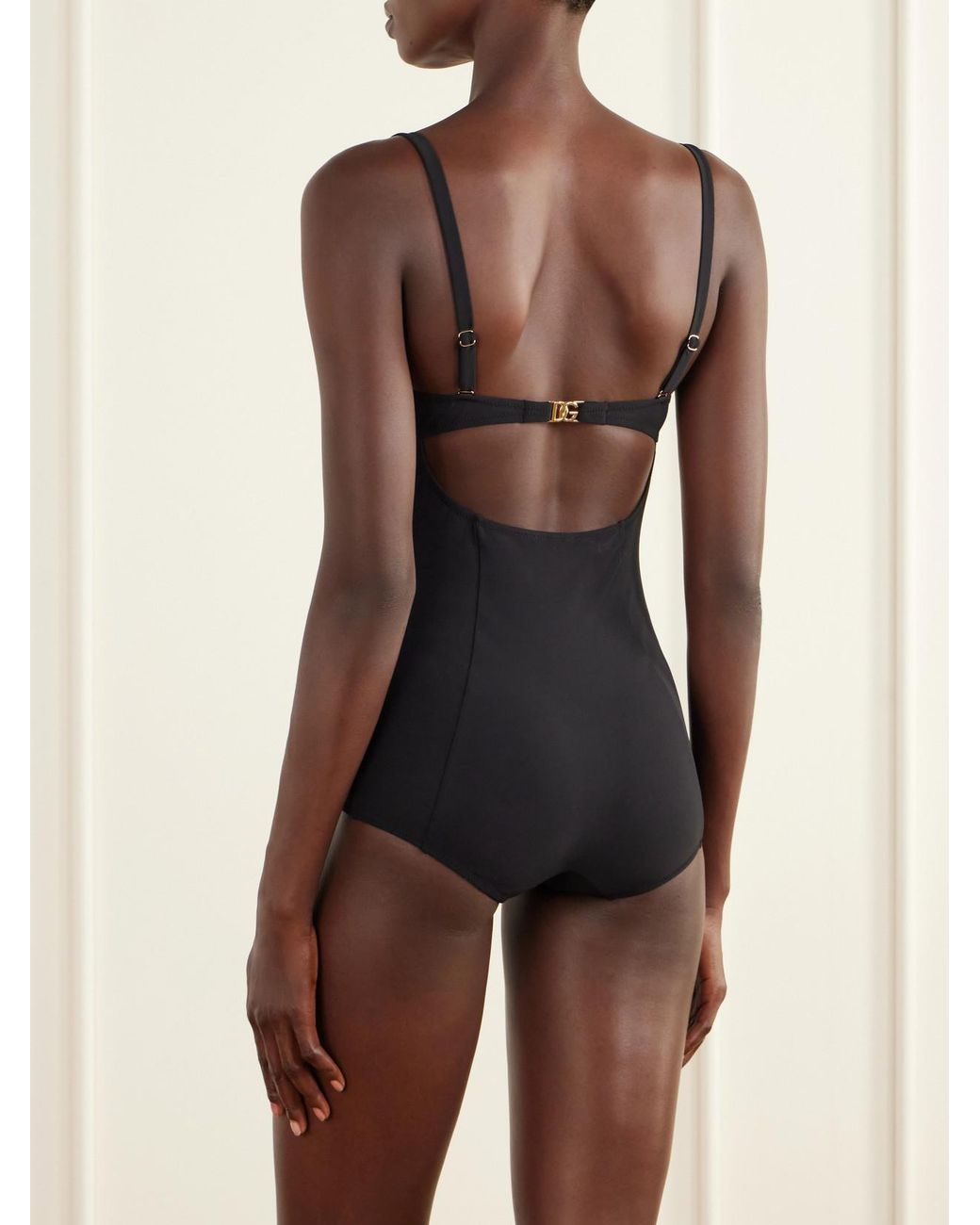 Dolce & Gabbana Blue Cutout Underwired Swimsuit